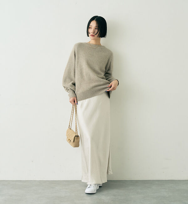 Rouge vif「ラクーン混ボトルネックニットプルオーバー」|ニット・セーター|