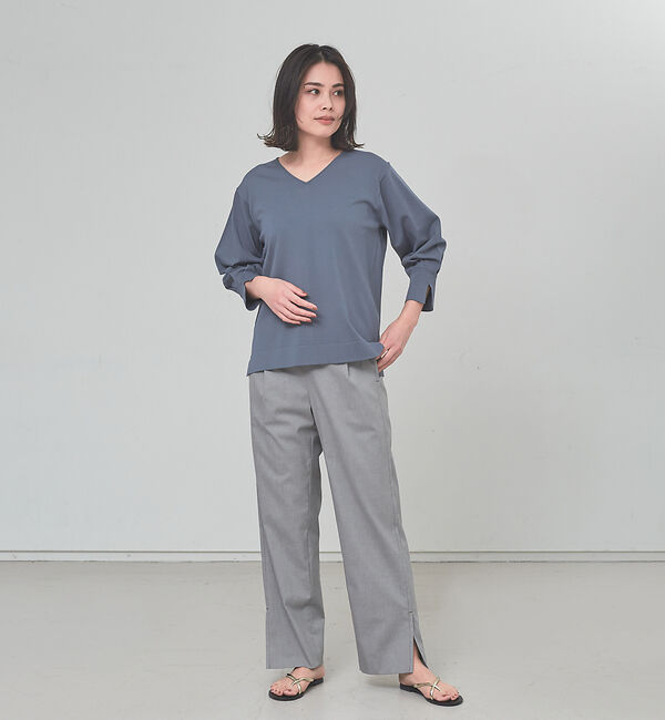 qualite「レーヨンストレッチニット」|ニット・セーター|