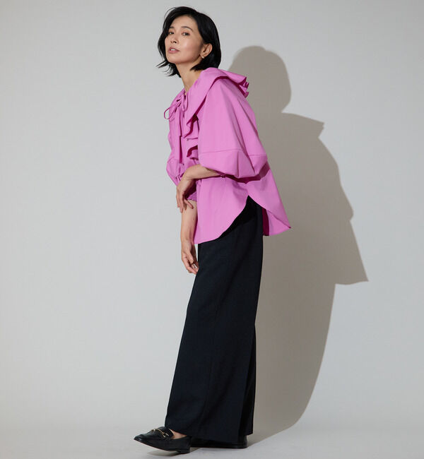 TIARA「マルチウェイフリルカラーブラウス」|シャツ・ブラウス|