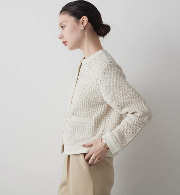 Liesse「ニットジャケット」|カーディガン|