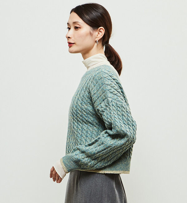Soffitto「2WAYケーブルニットカーディガン」|カーディガン|