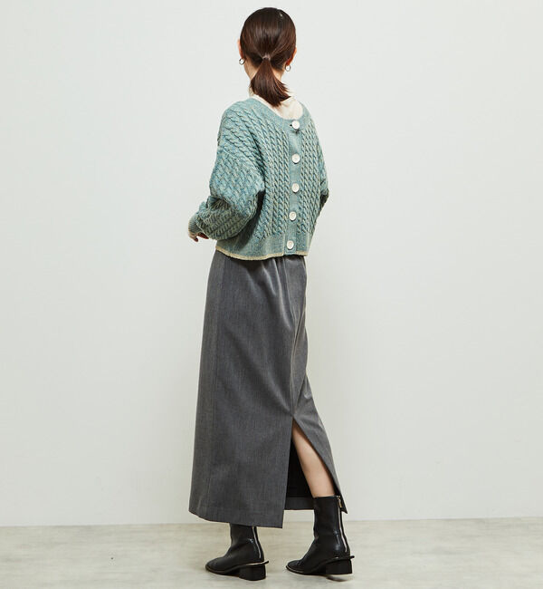 Soffitto「2WAYケーブルニットカーディガン」|カーディガン|