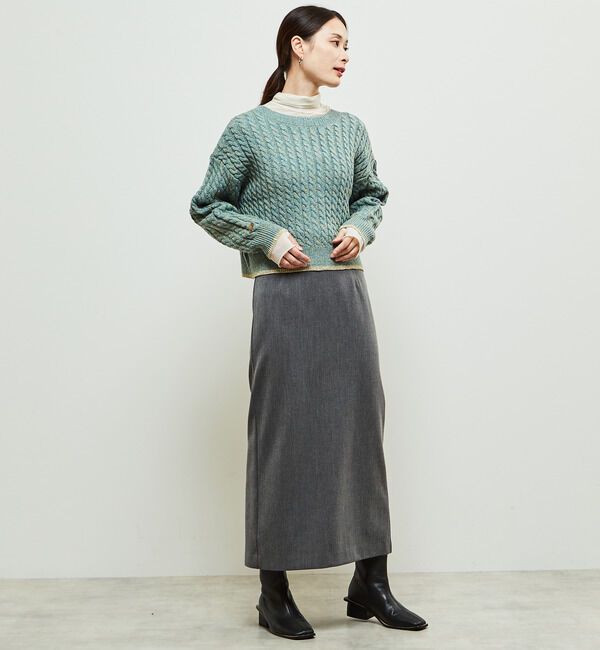 Soffitto「2WAYケーブルニットカーディガン」|カーディガン|
