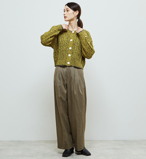 Soffitto「2WAYケーブルニットカーディガン」|カーディガン|