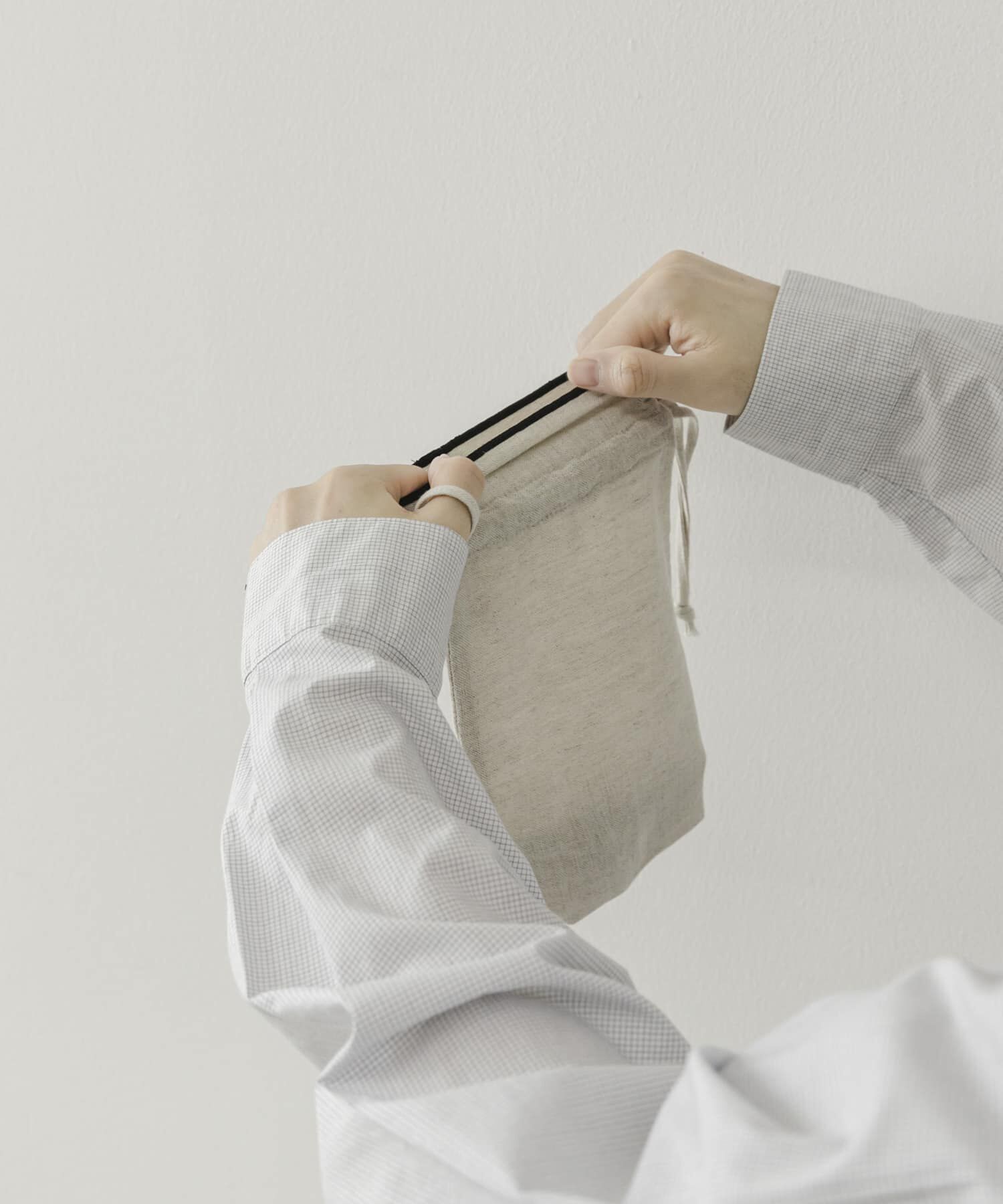 URBAN RESEARCH DOORS「DOORS LIVING PRODUCTS　コットンリネンライン巾着S」|その他|