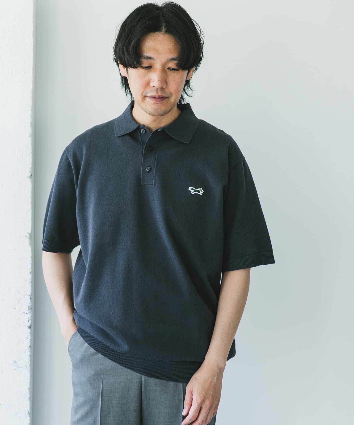 URBAN RESEARCH DOORS「『XLサイズ/WEB限定』『別注』PENNEYS&times;DOORS　THE FOX ハイゲージ ニットポロ」|ポロシャツ|