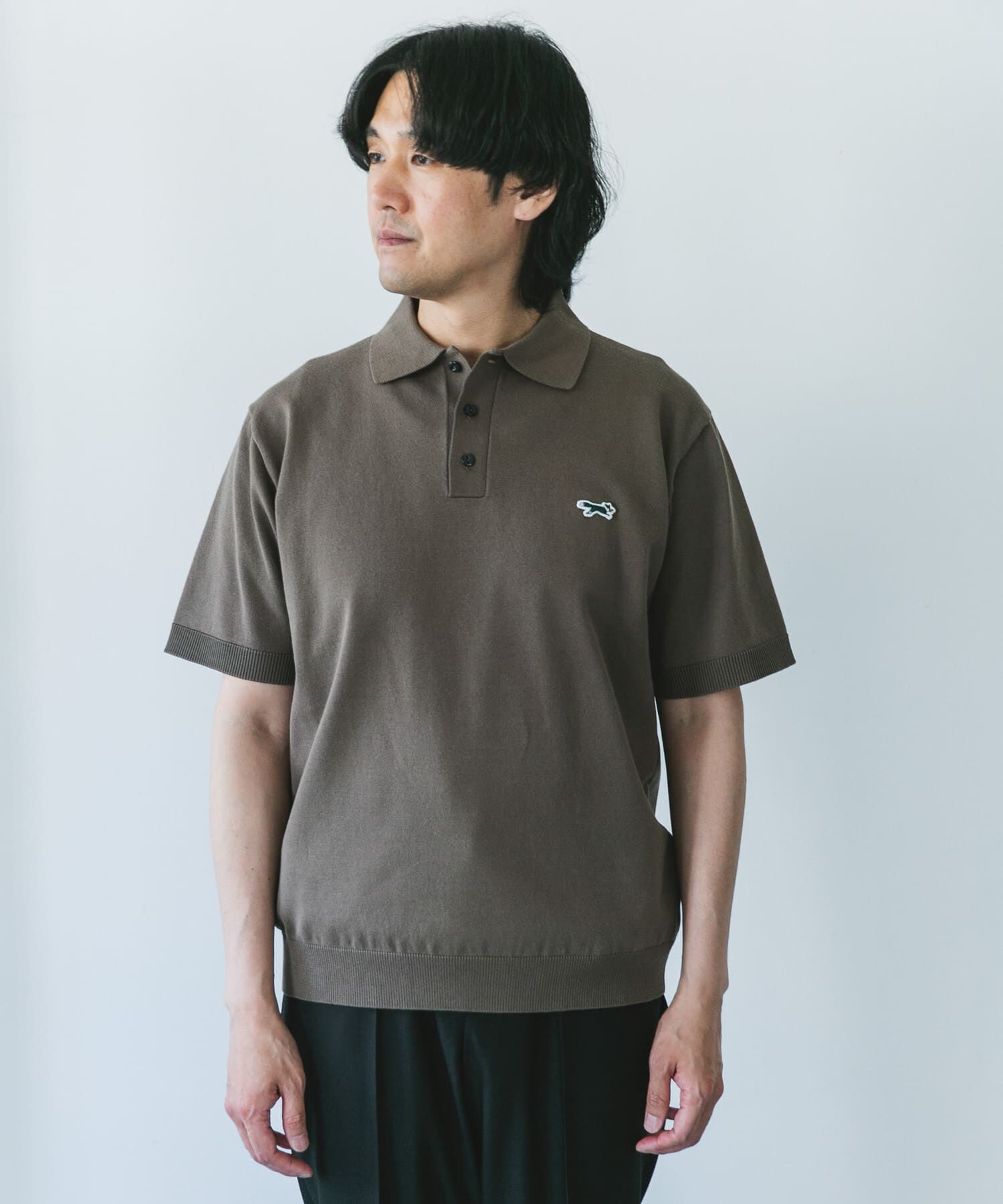 URBAN RESEARCH DOORS「『XLサイズ/WEB限定』『別注』PENNEYS&times;DOORS　THE FOX ハイゲージ ニットポロ」|ポロシャツ|