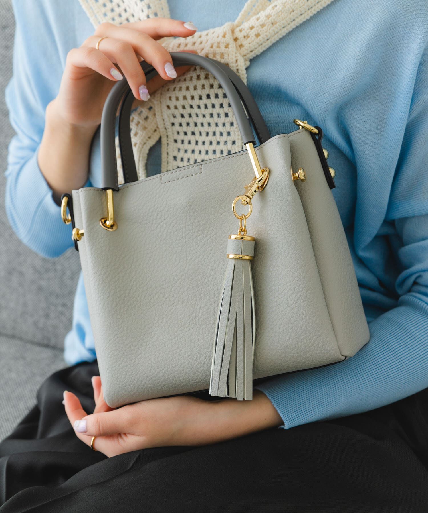 RODE SKO「プチ2WAYトートバッグ」|トートバッグ|グレー