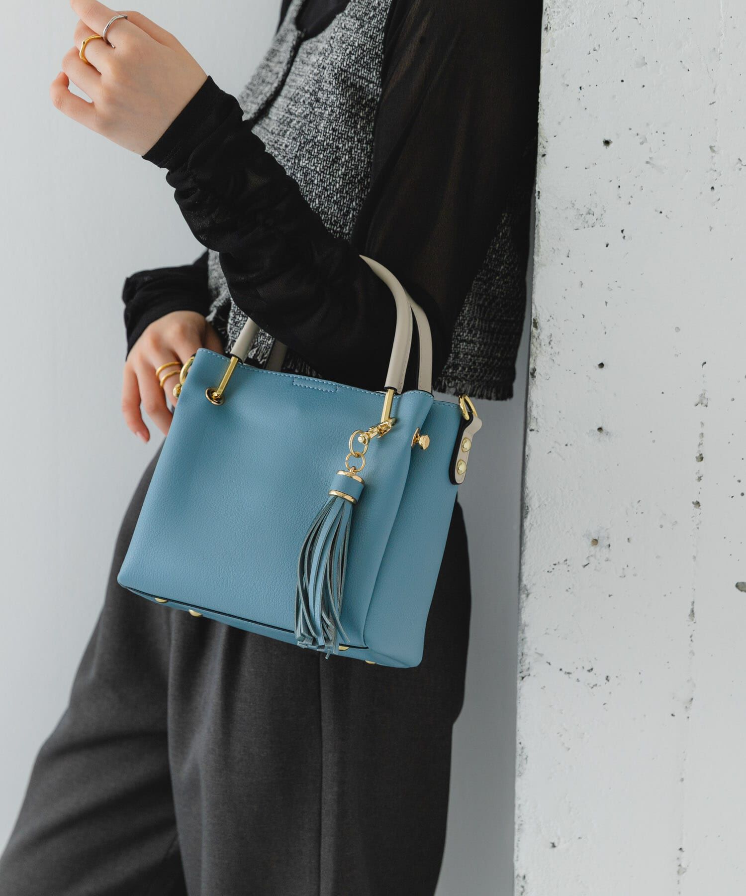 RODE SKO「プチ2WAYトートバッグ」|トートバッグ|ブルー