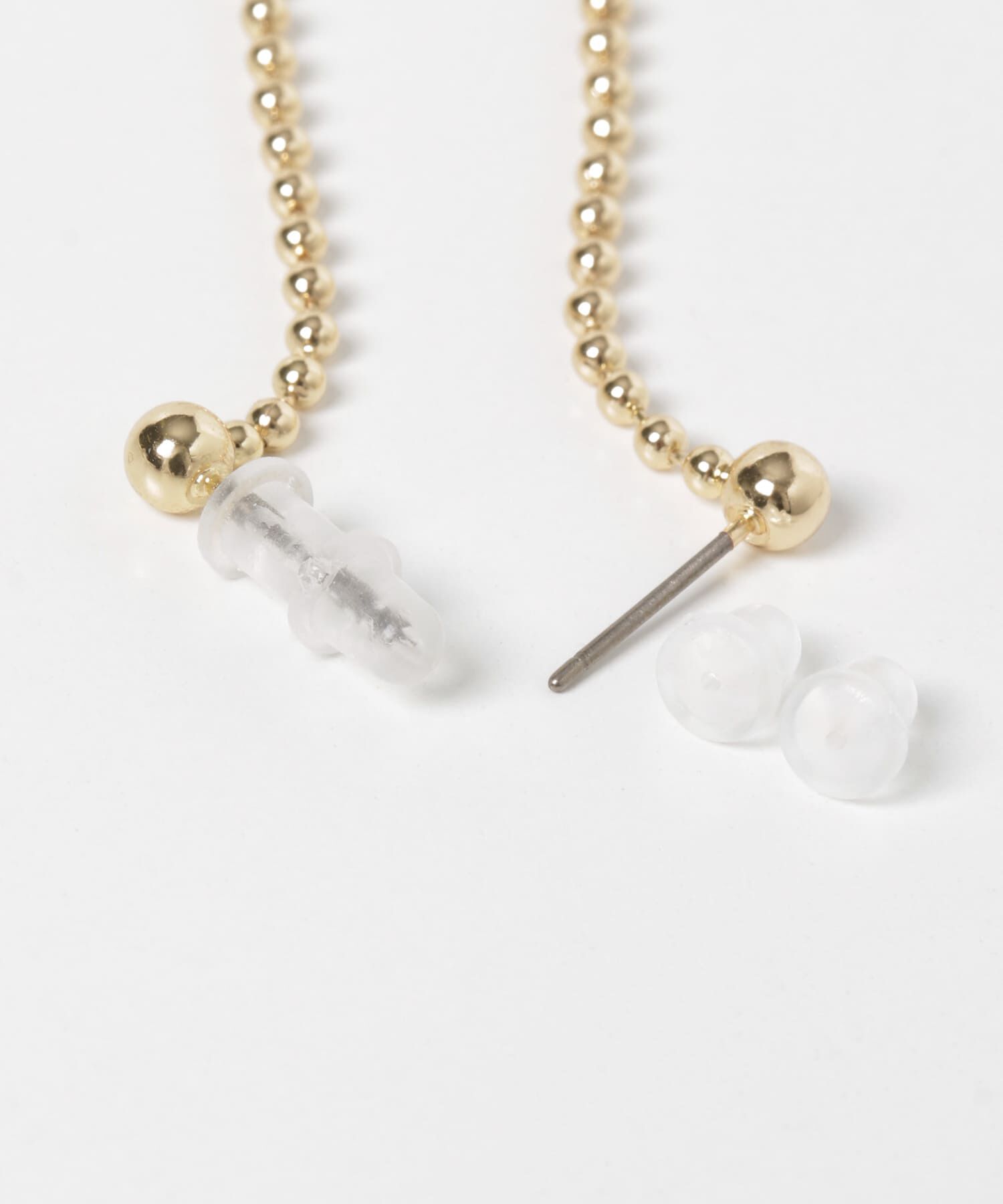 SMELLY「ボールチェーンロングピアス」|ピアス|