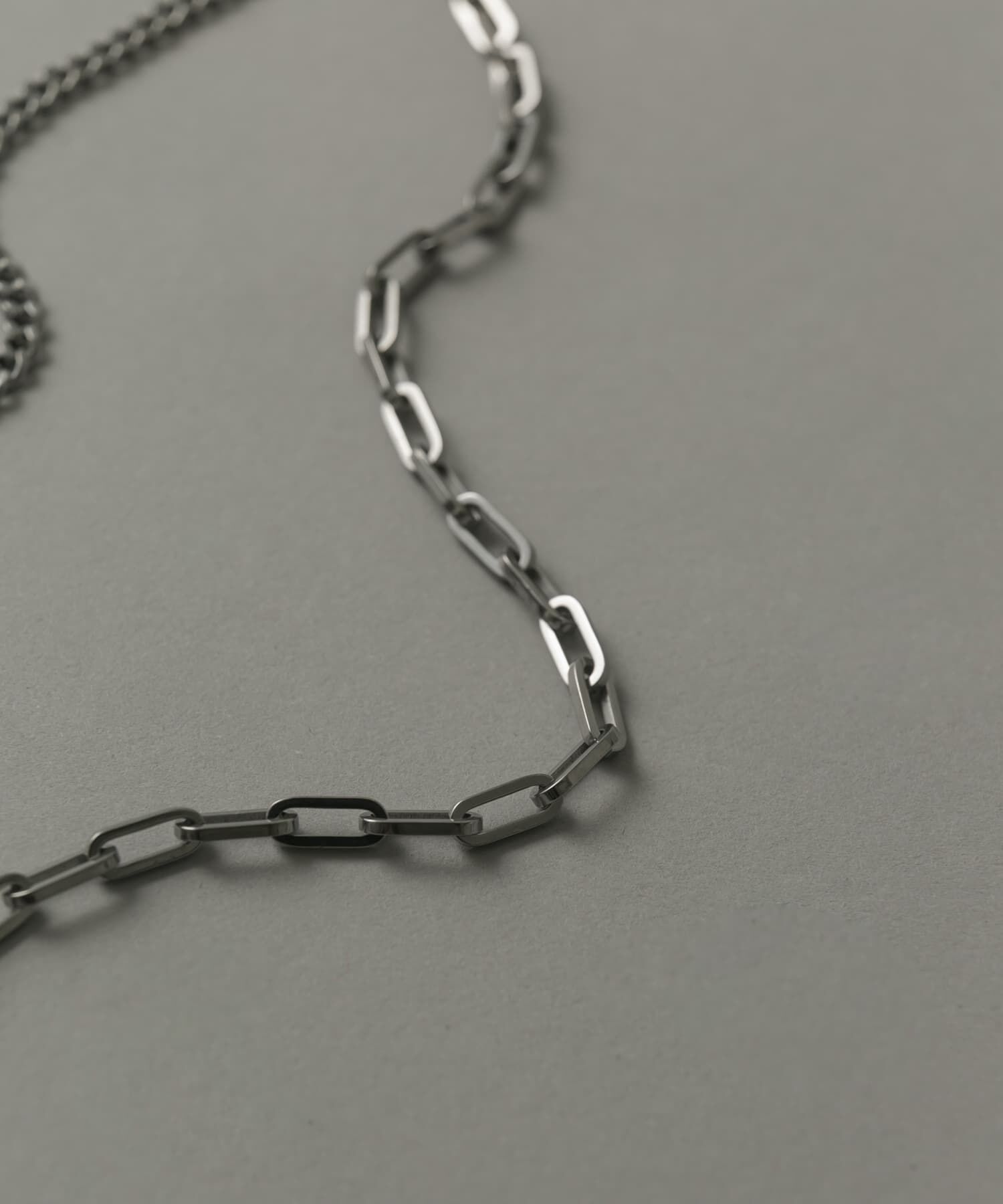 SMELLY「ステンレスオーバルキリカエチェーンネックレス」|ネックレス|