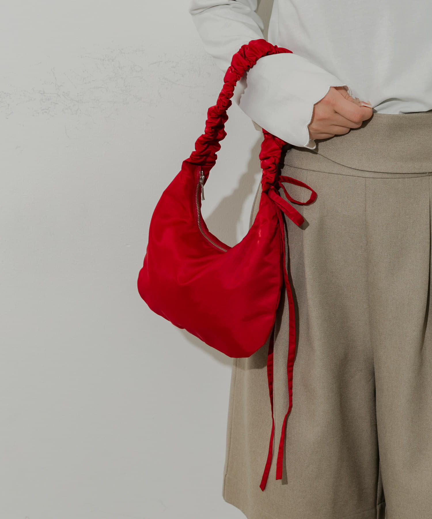 SMELLY「ギャザーワンハンドルバッグ」|ハンドバッグ|