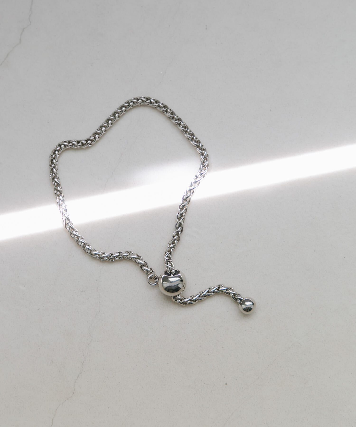 SMELLY「メタルチェーンスライドブレスレット」|ブレスレット・バングル|シルバー