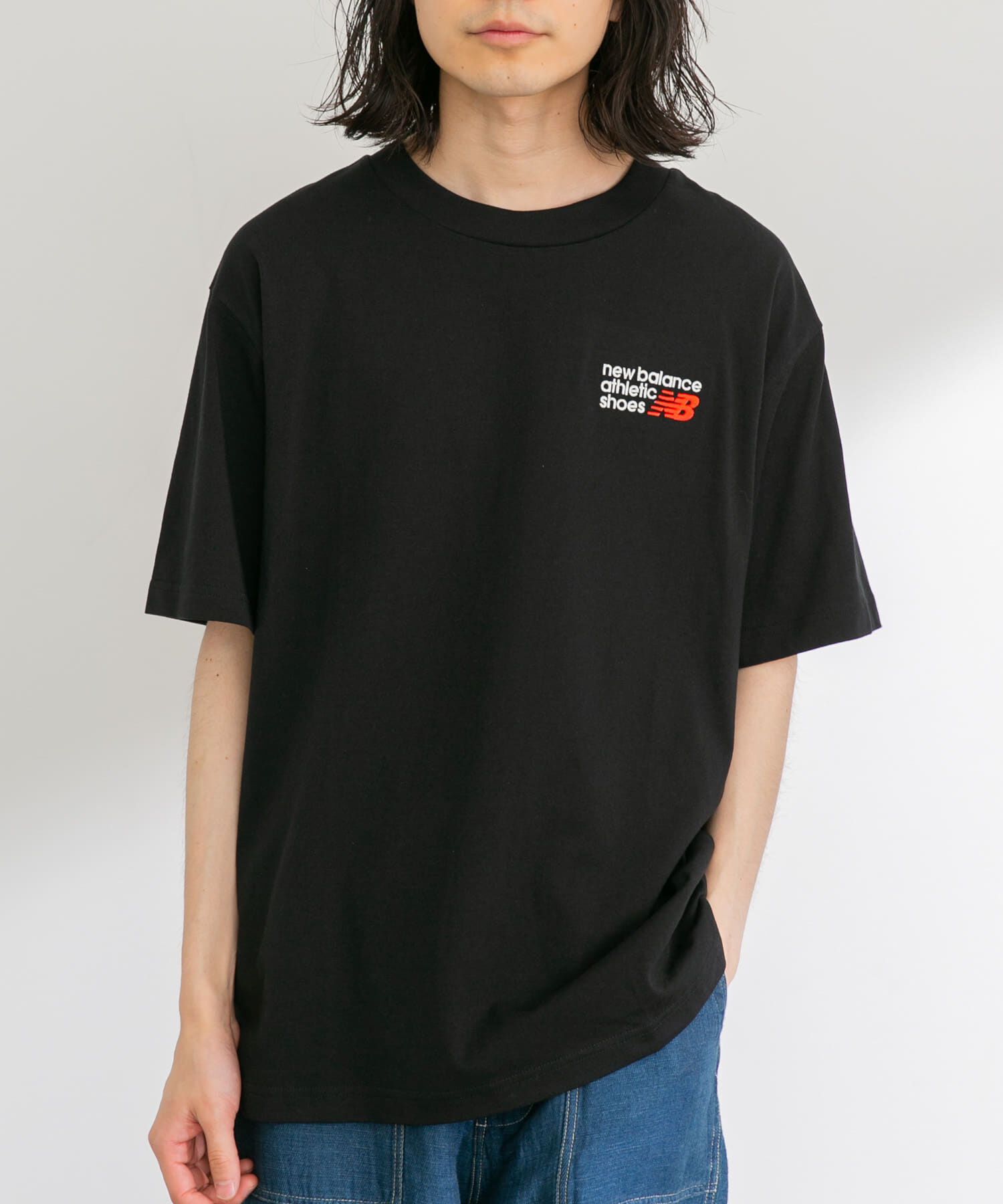 Sonny Label 「NEW BALANCE　Athletics プレミアムロゴクルー」|Tシャツ・カットソー|ブラック