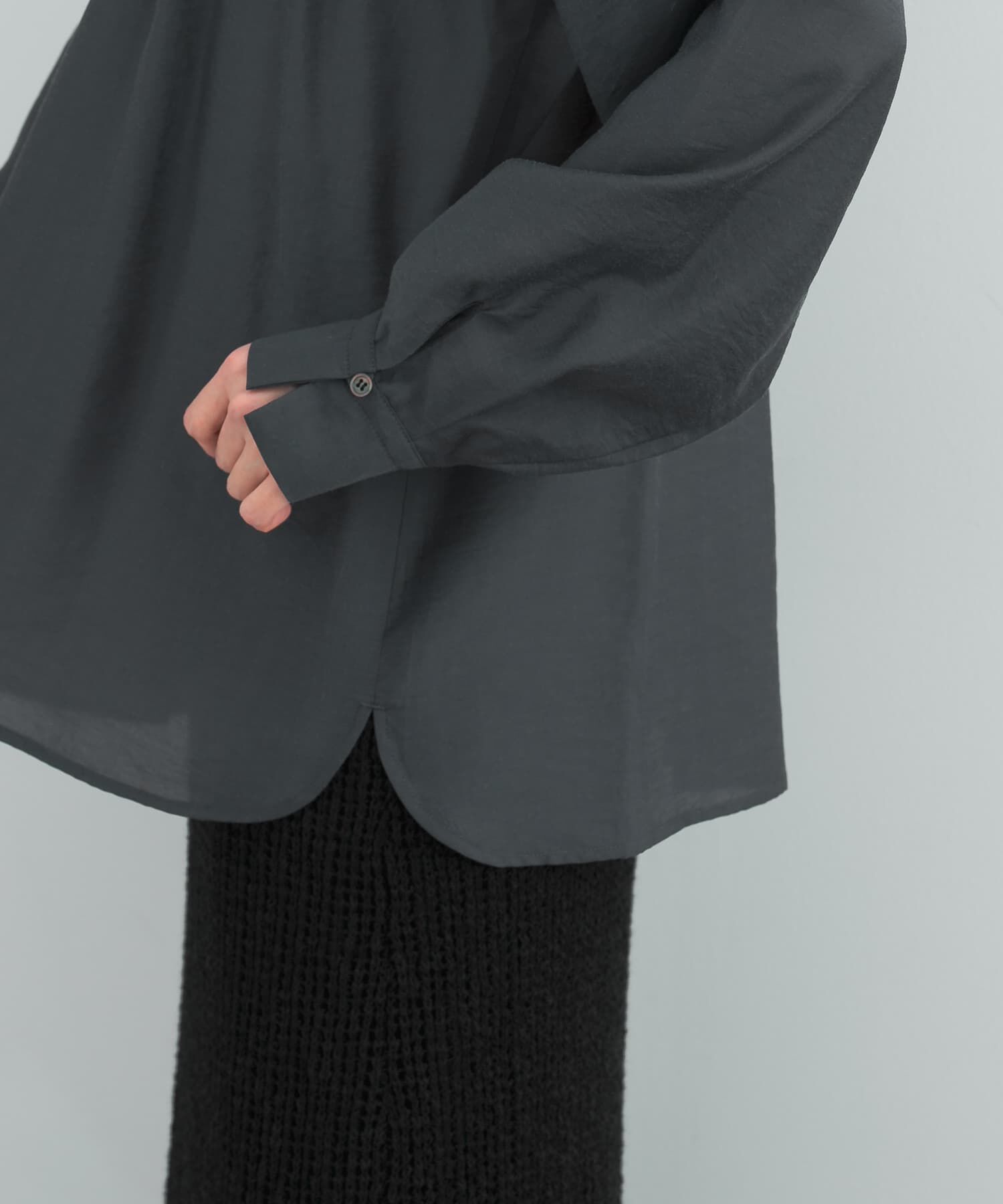 URBAN RESEARCH ROSSO「ランダムタックセミシアーブラウス」|シャツ・ブラウス|