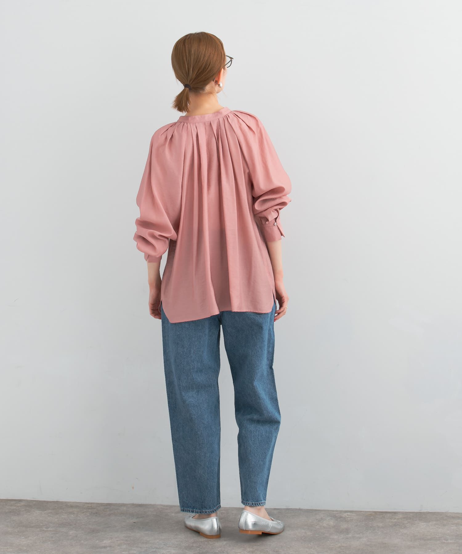 URBAN RESEARCH ROSSO「ランダムタックセミシアーブラウス」|シャツ・ブラウス|