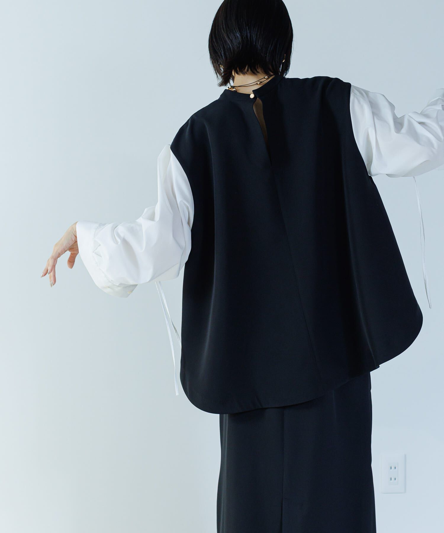 URBAN RESEARCH ROSSO「CHIGNON　シャーリングデザインブラウス」|シャツ・ブラウス|