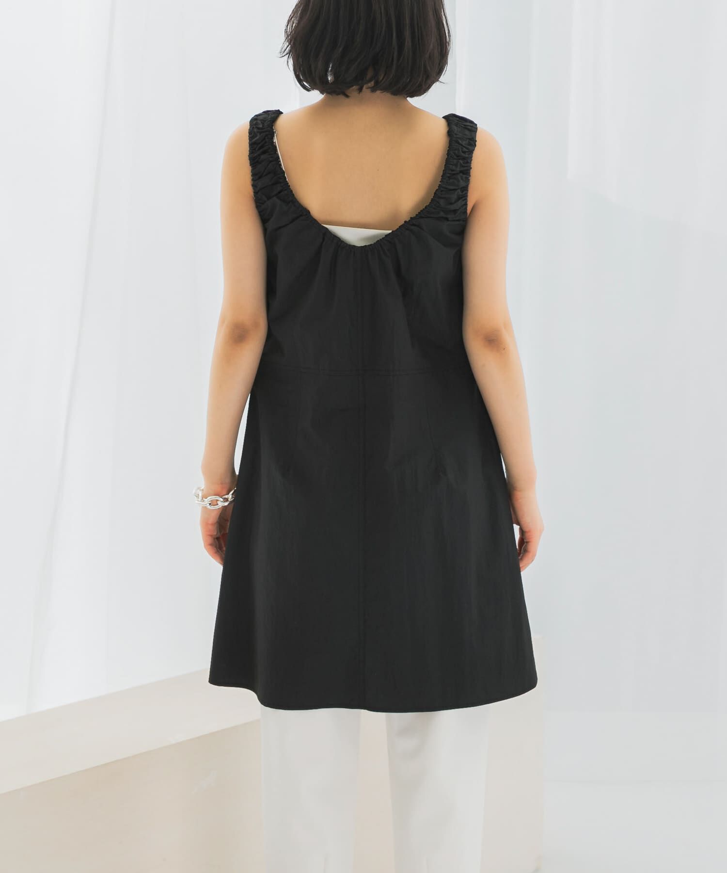 URBAN RESEARCH ROSSO「le　SHIRRING MIDI ONE-PIECE」|ワンピース|