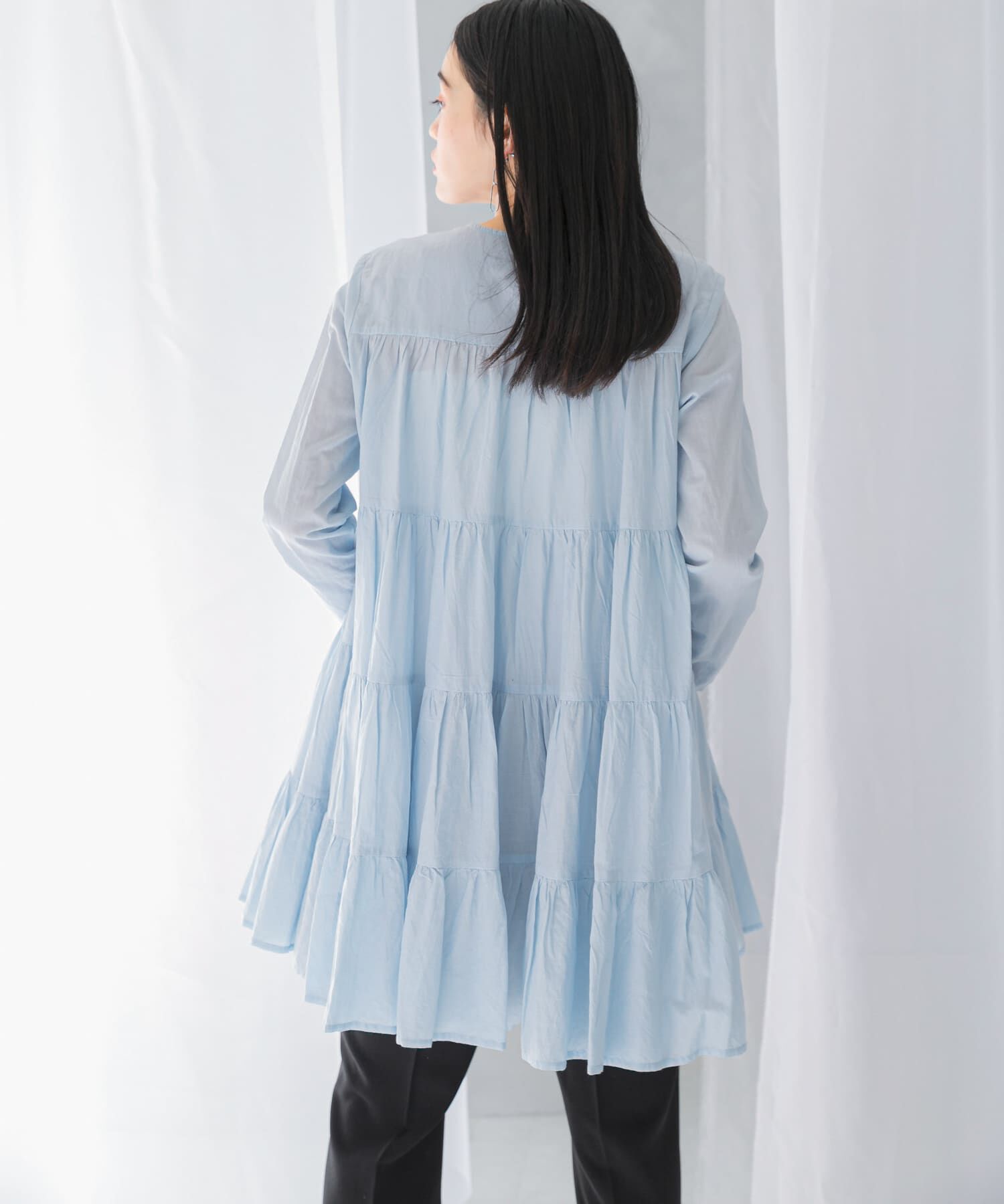 URBAN RESEARCH ROSSO「normment　COTTON VOIL TIERED TUNIC」|チュニック|
