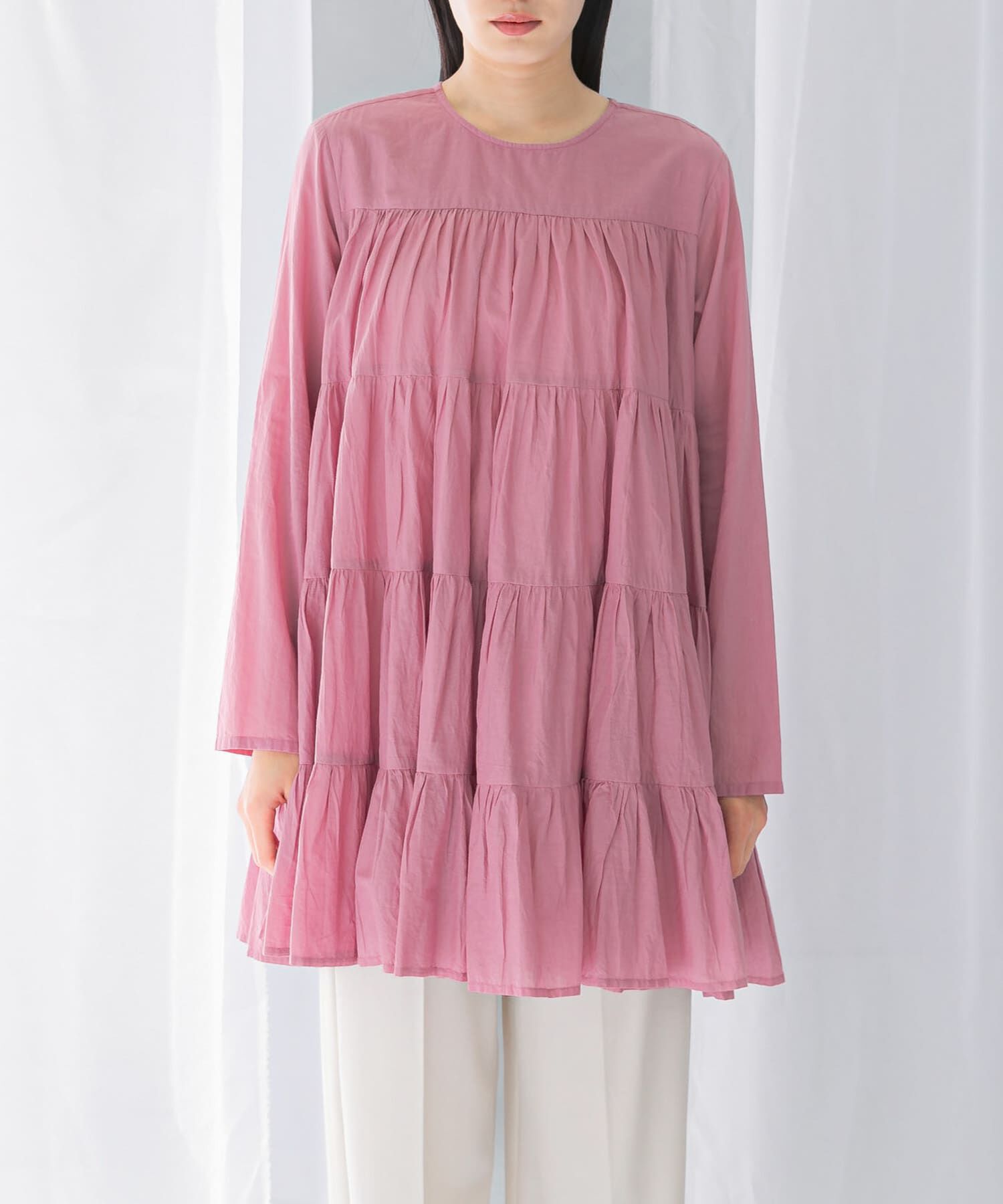 URBAN RESEARCH ROSSO「normment　COTTON VOIL TIERED TUNIC」|チュニック|