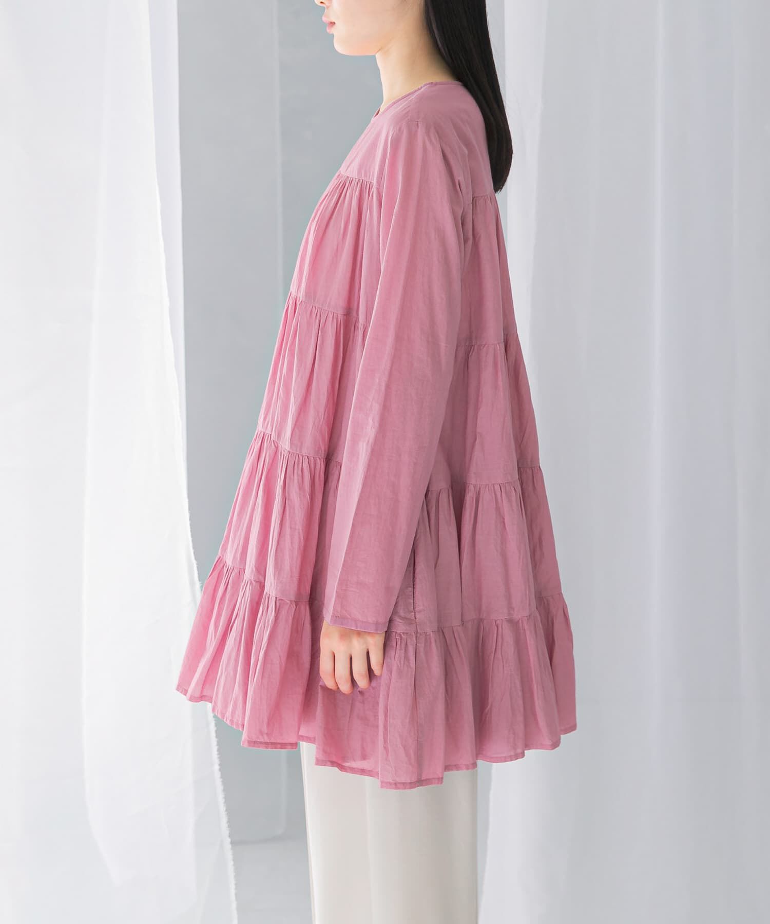 URBAN RESEARCH ROSSO「normment　COTTON VOIL TIERED TUNIC」|チュニック|