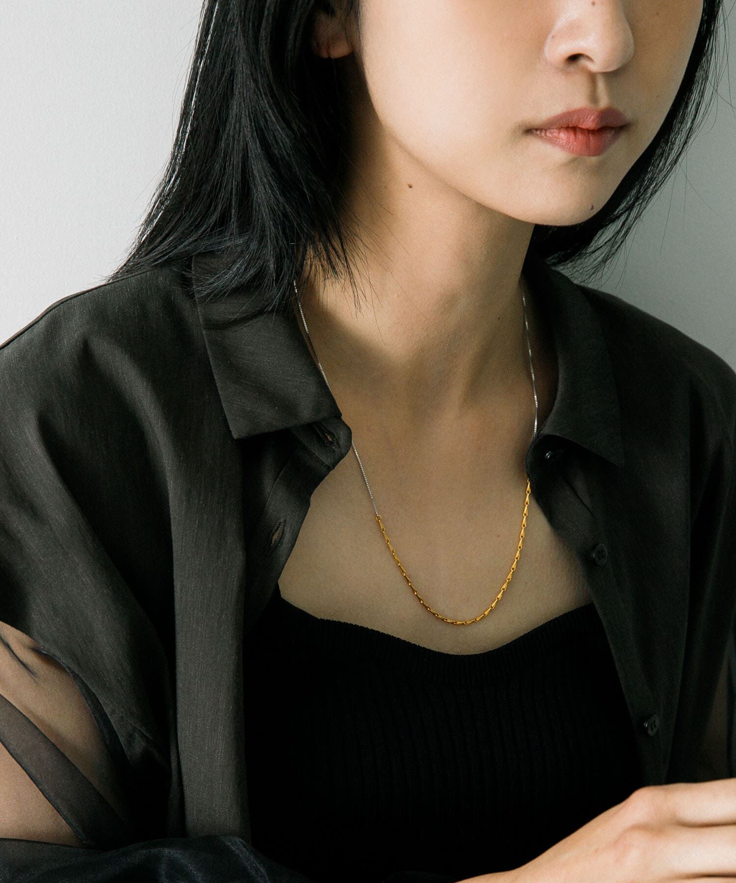 URBAN RESEARCH「decor『デコール』　2色のチェーンネックレス」|ネックレス|
