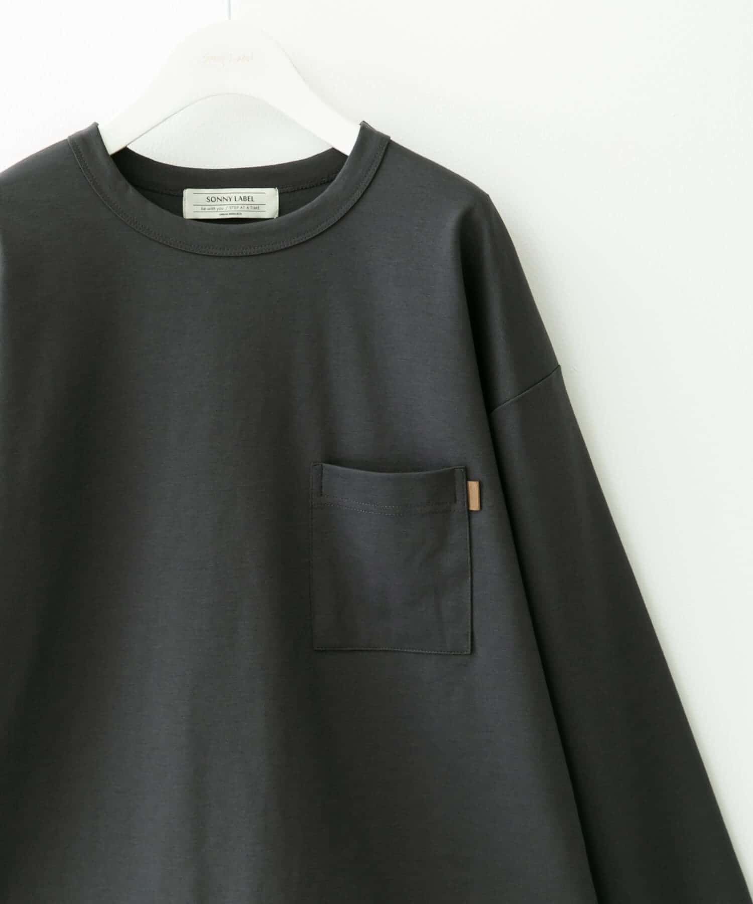 Sonny Label 「ポンチポケット付ロングスリーブTシャツ」|Tシャツ・カットソー|チャコールグレー