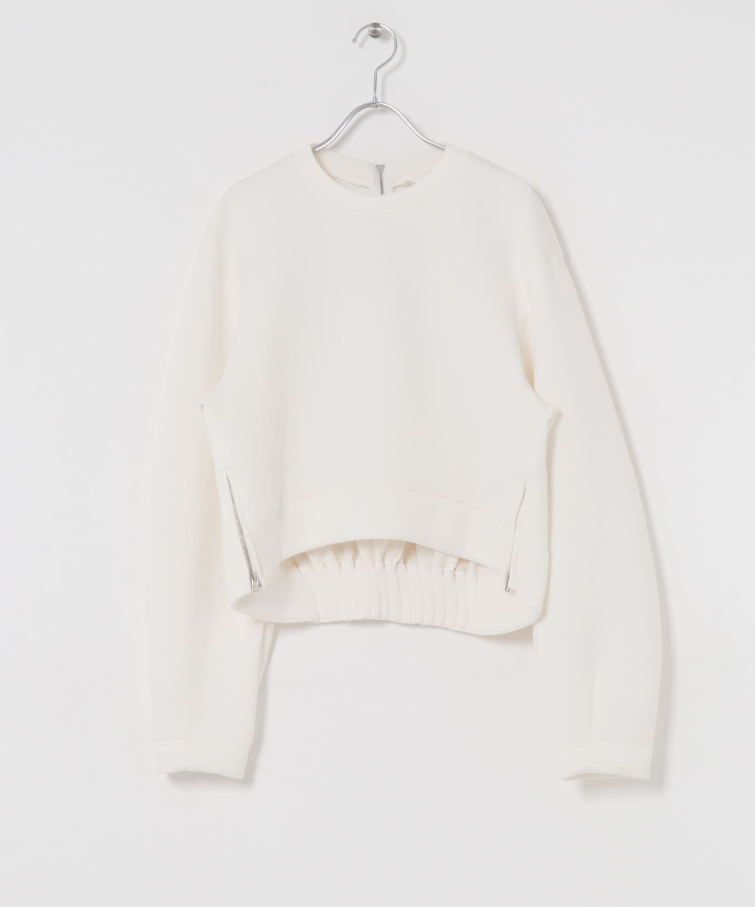 URBAN RESEARCH ROSSO「ELENDEEK　TUCK HEM CROPPED CS」|Tシャツ・カットソー|オフホワイト