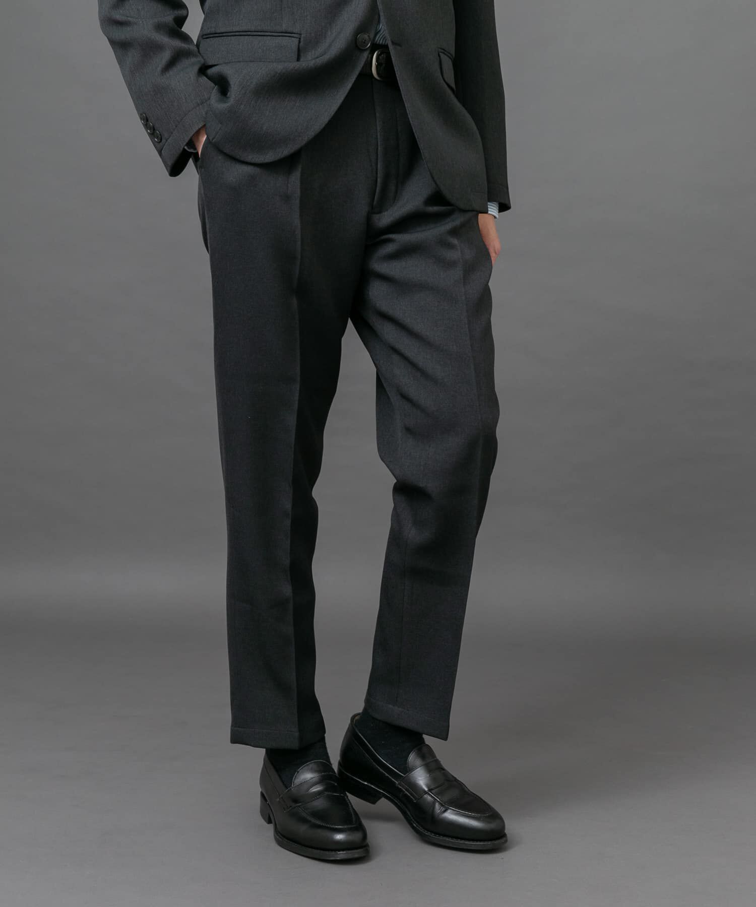 URBAN RESEARCH DOORS「LIFE STYLE TAILOR　ブラッシュドツイルストレッチパンツ」|スラックス|