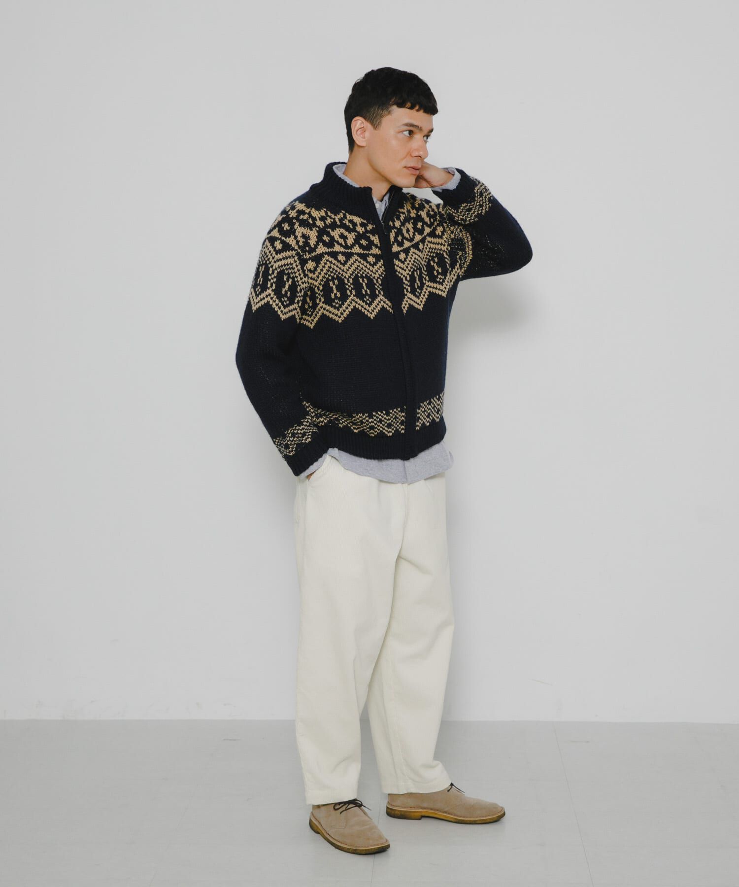 Sonny Label 「ジャガードジップアップニット」|ニット・セーター|