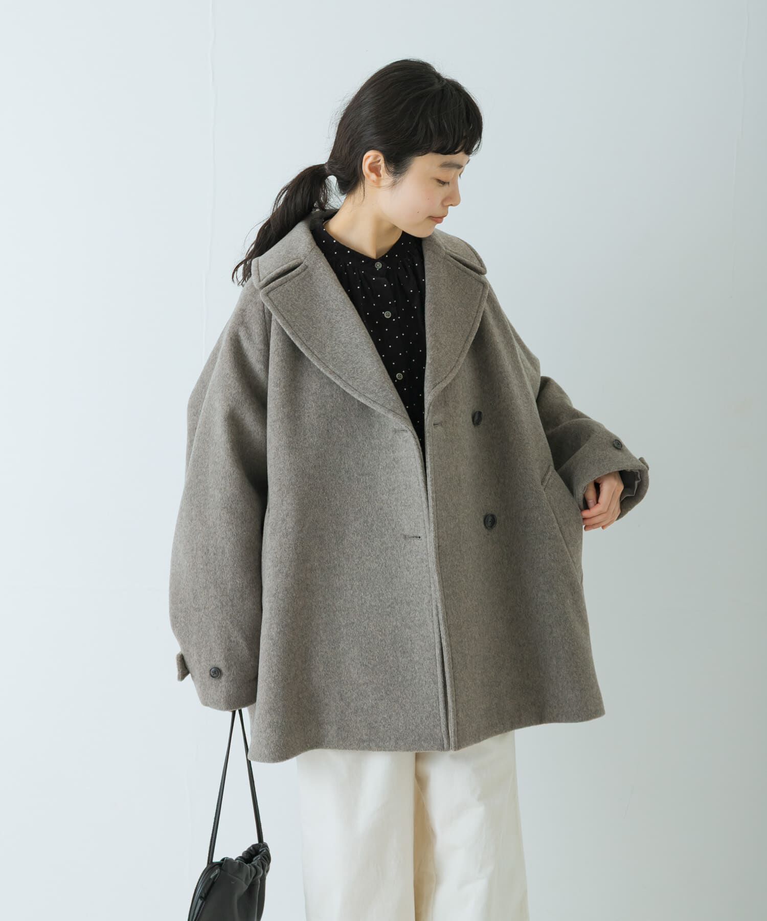 かぐれ「ウールPコート」|ピーコート|