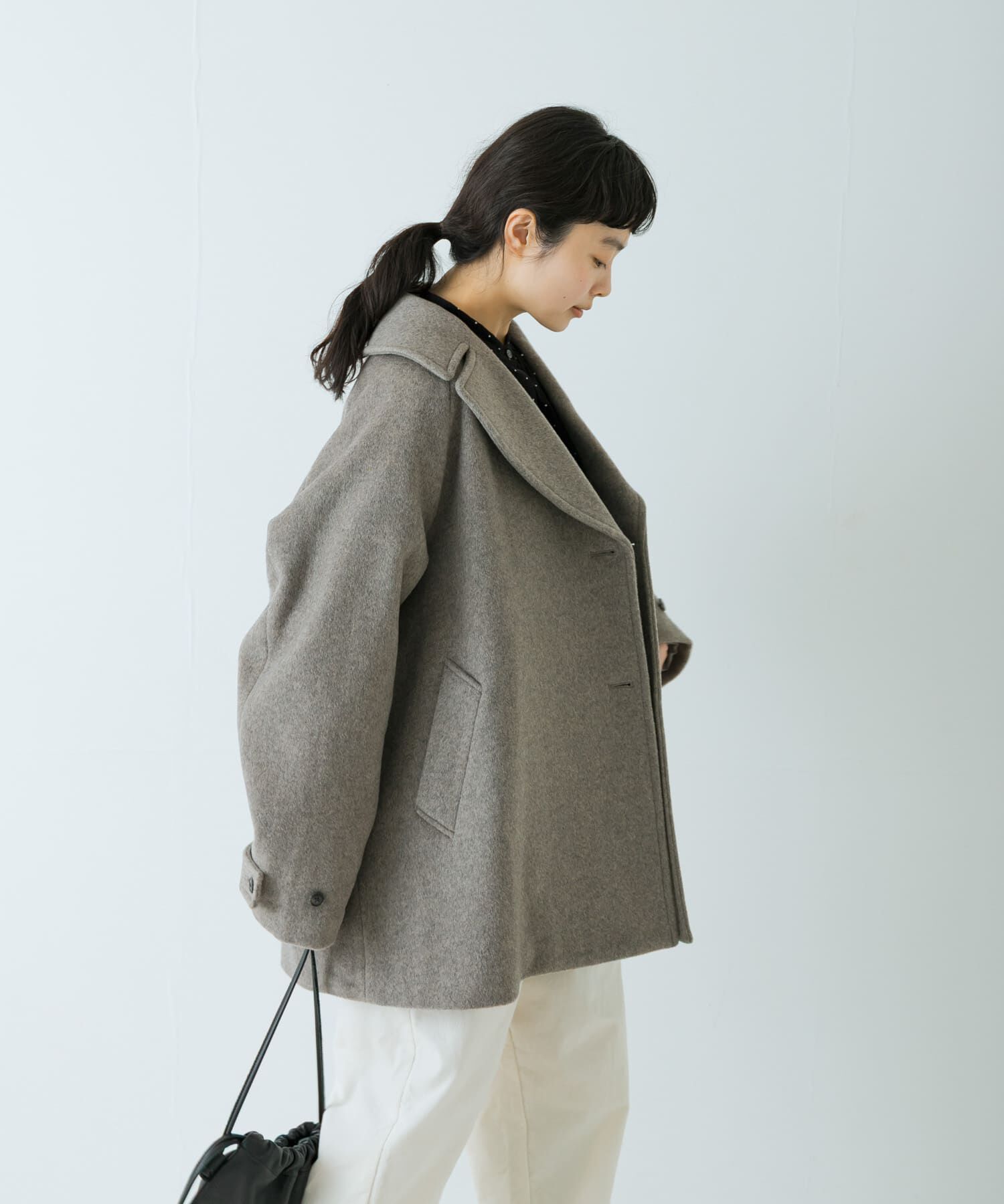 かぐれ「ウールPコート」|ピーコート|