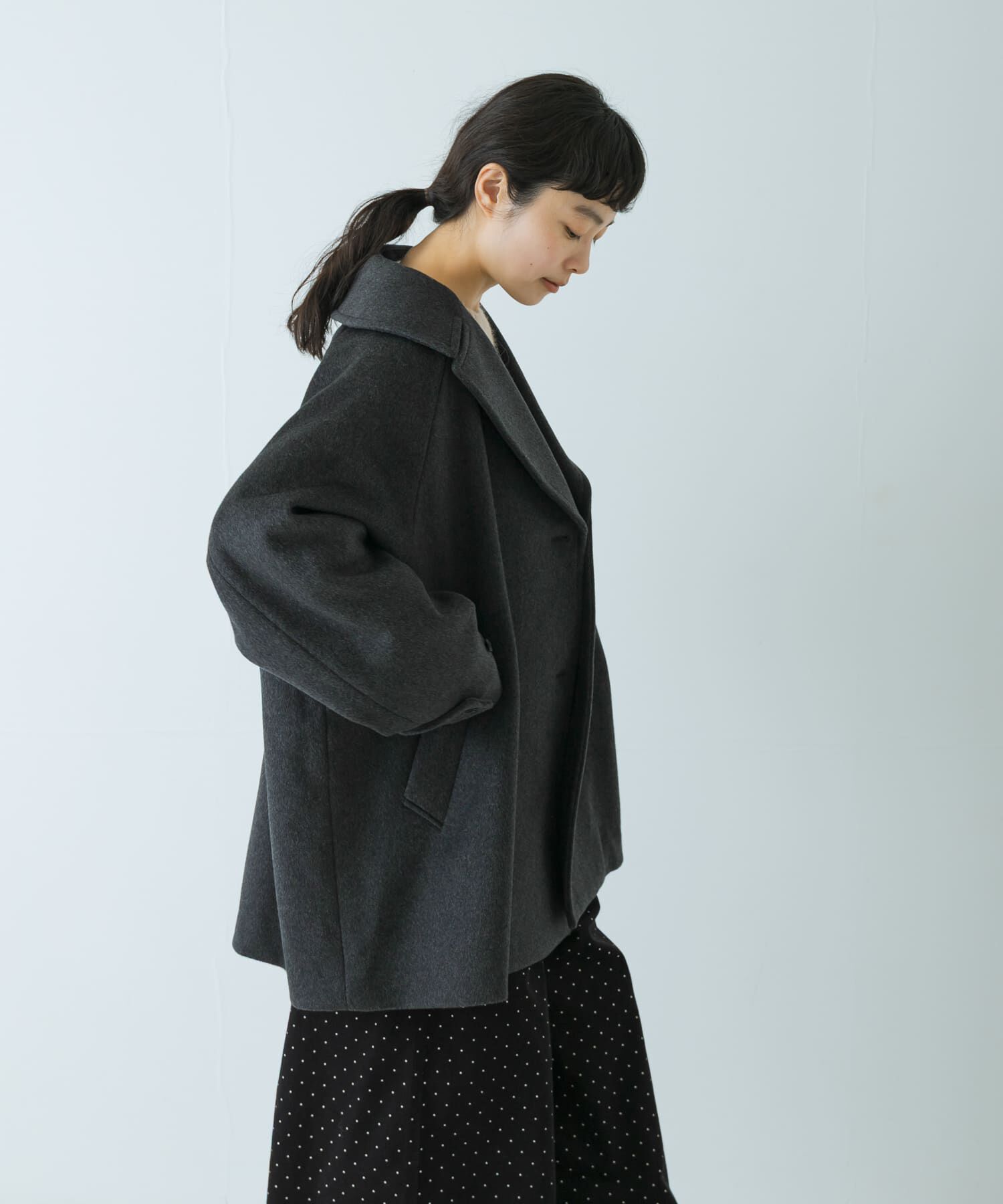 かぐれ「ウールPコート」|ピーコート|