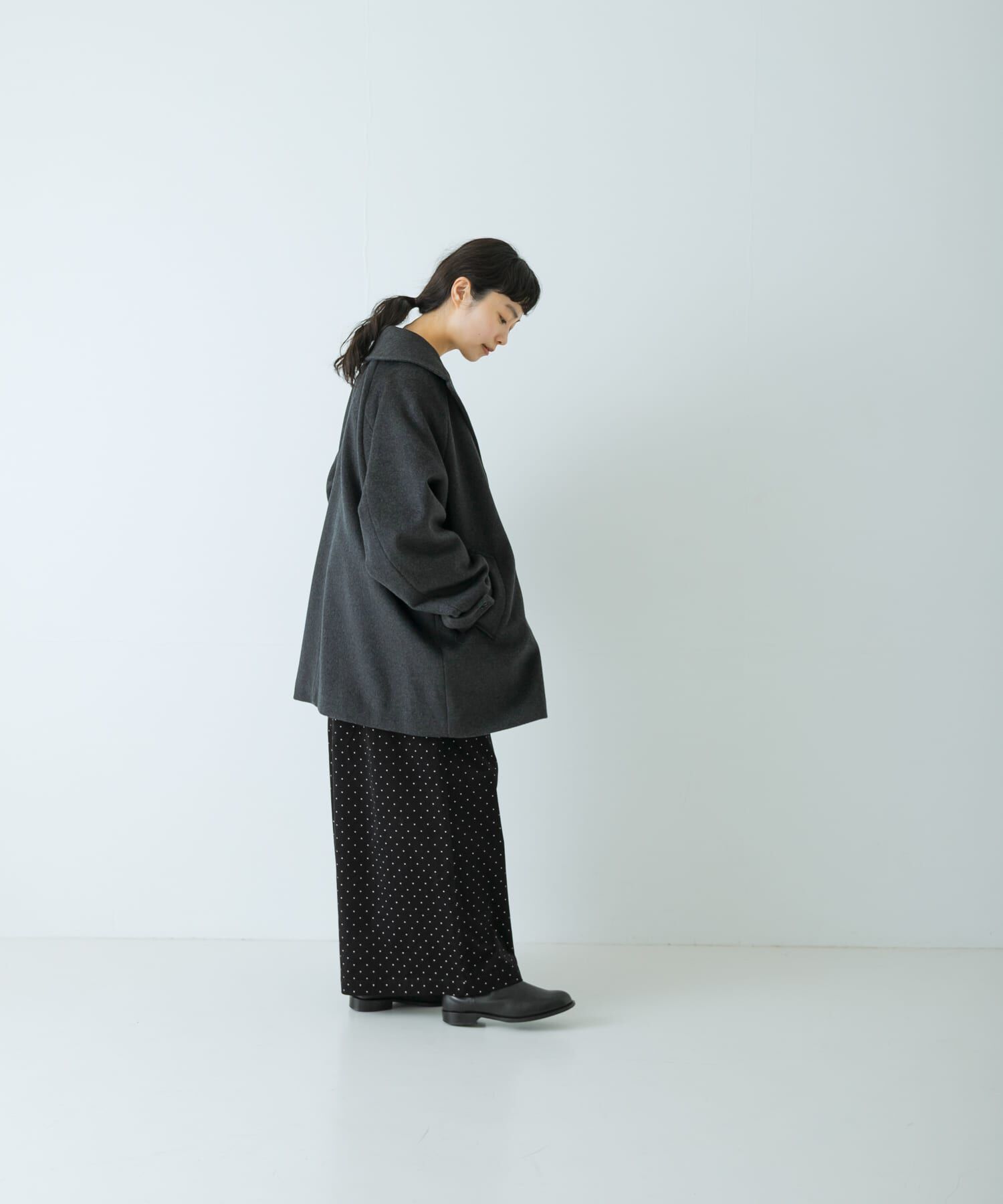 かぐれ「ウールPコート」|ピーコート|