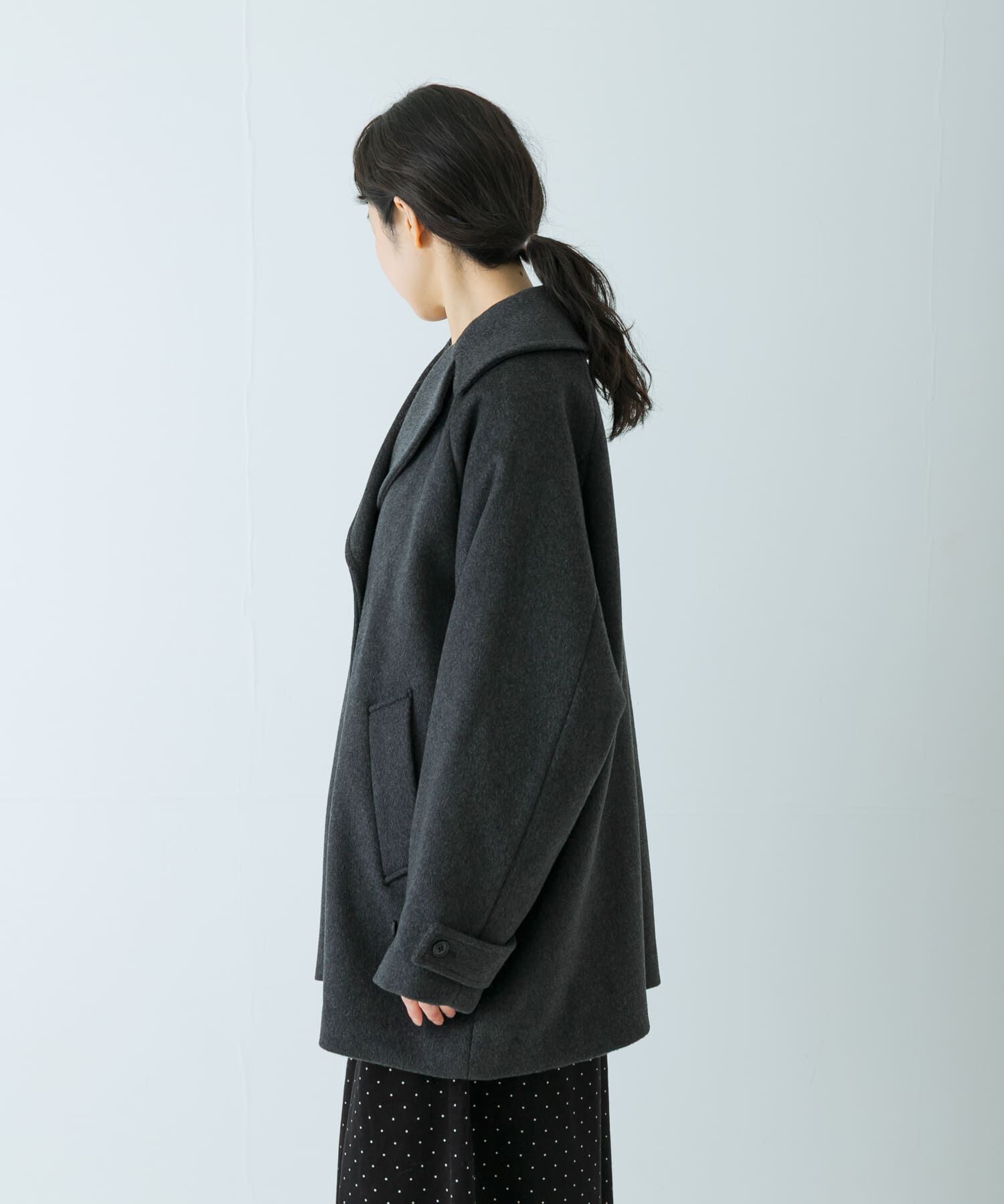 かぐれ「ウールPコート」|ピーコート|