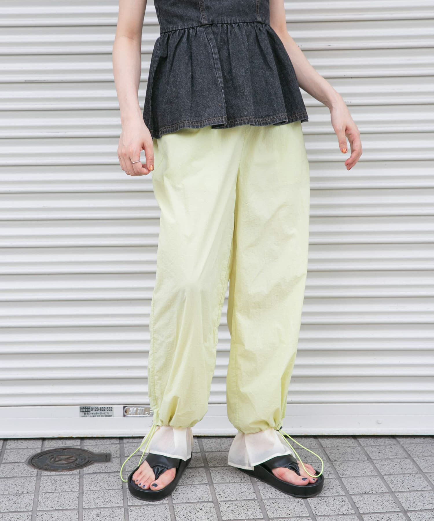  「ドロストレイヤードパンツ」|その他|グリーン系その他