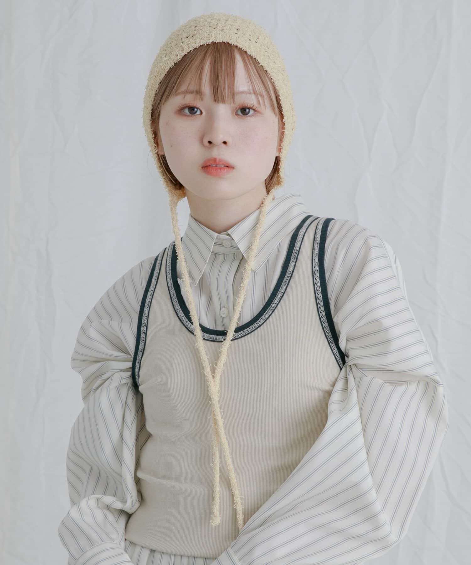  「スプリングニットボンネット」|ニット帽|