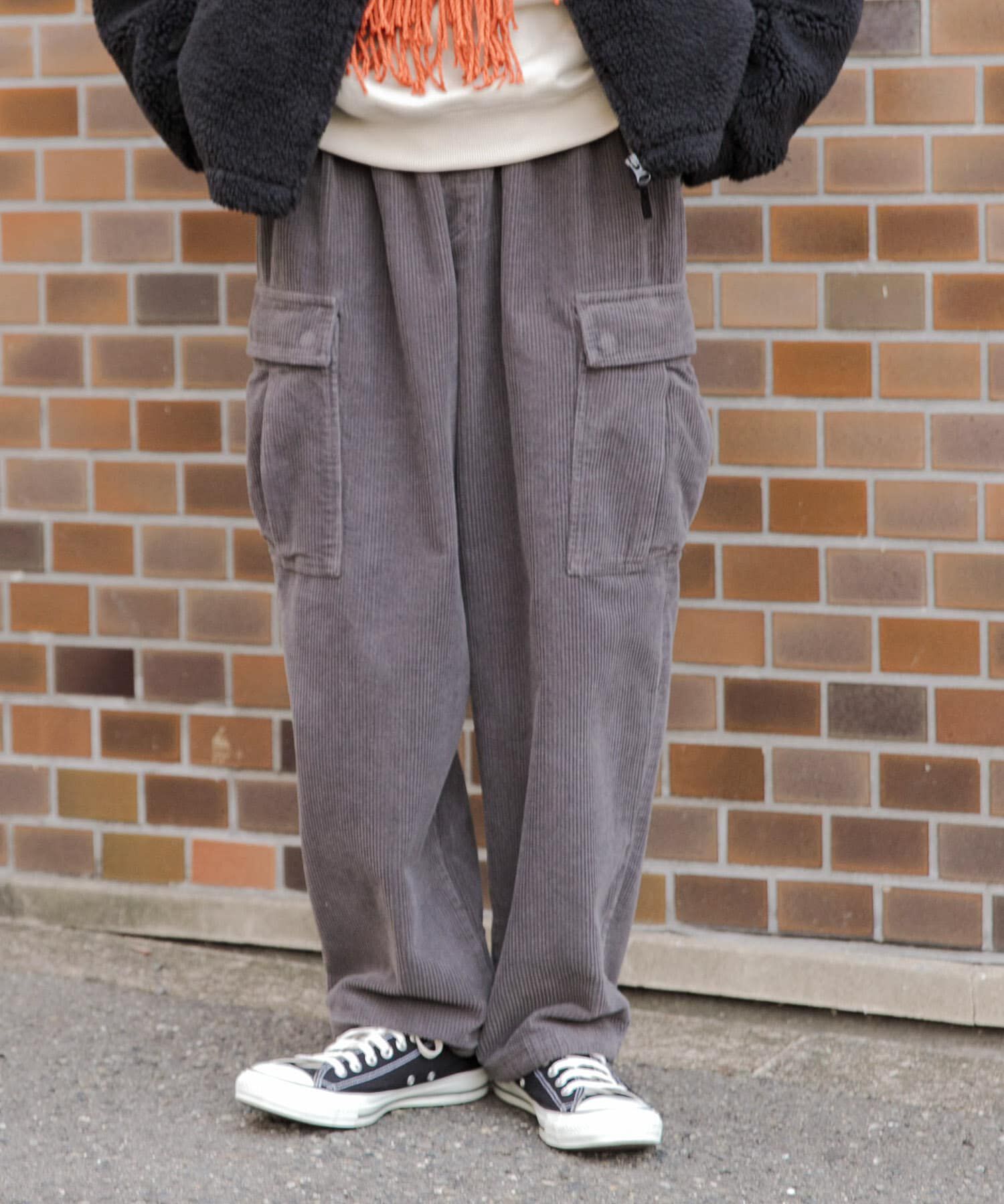 SENSE OF PLACE by URBAN RESEARCH「『セットアップ対応』 ヘビーコーデュロイワイドカーゴパンツ」|その他|