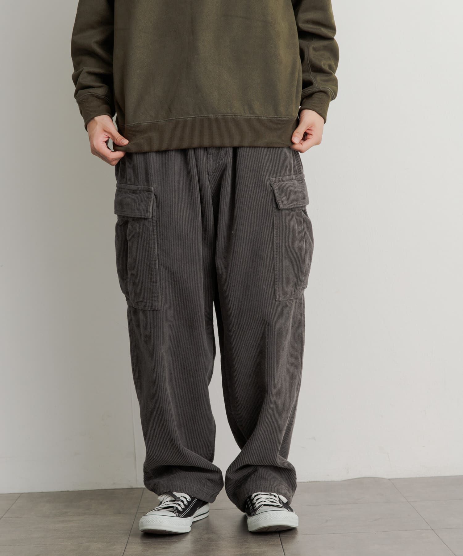 SENSE OF PLACE by URBAN RESEARCH「『セットアップ対応』 ヘビーコーデュロイワイドカーゴパンツ」|その他|