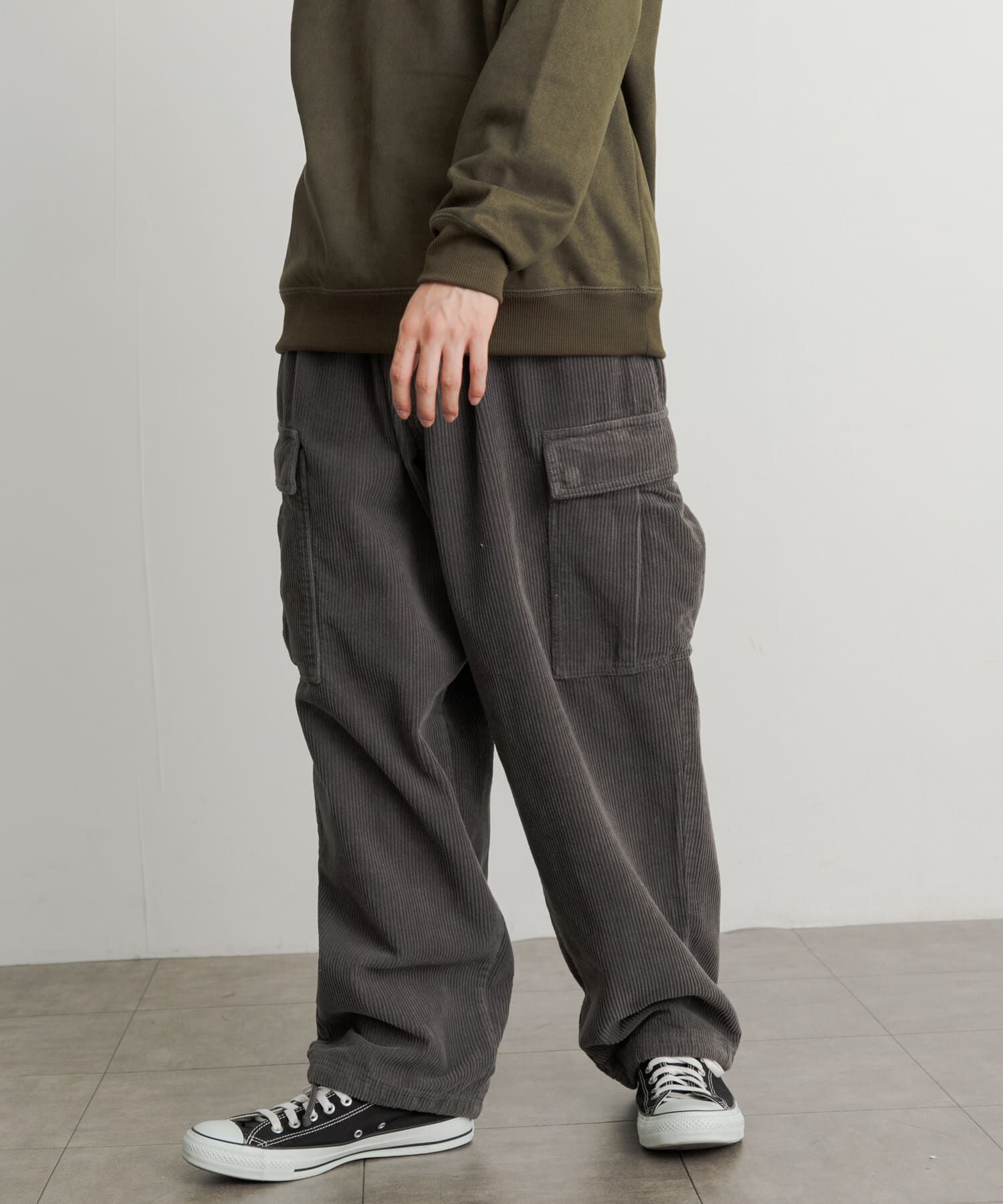 SENSE OF PLACE by URBAN RESEARCH「『セットアップ対応』 ヘビーコーデュロイワイドカーゴパンツ」|その他|
