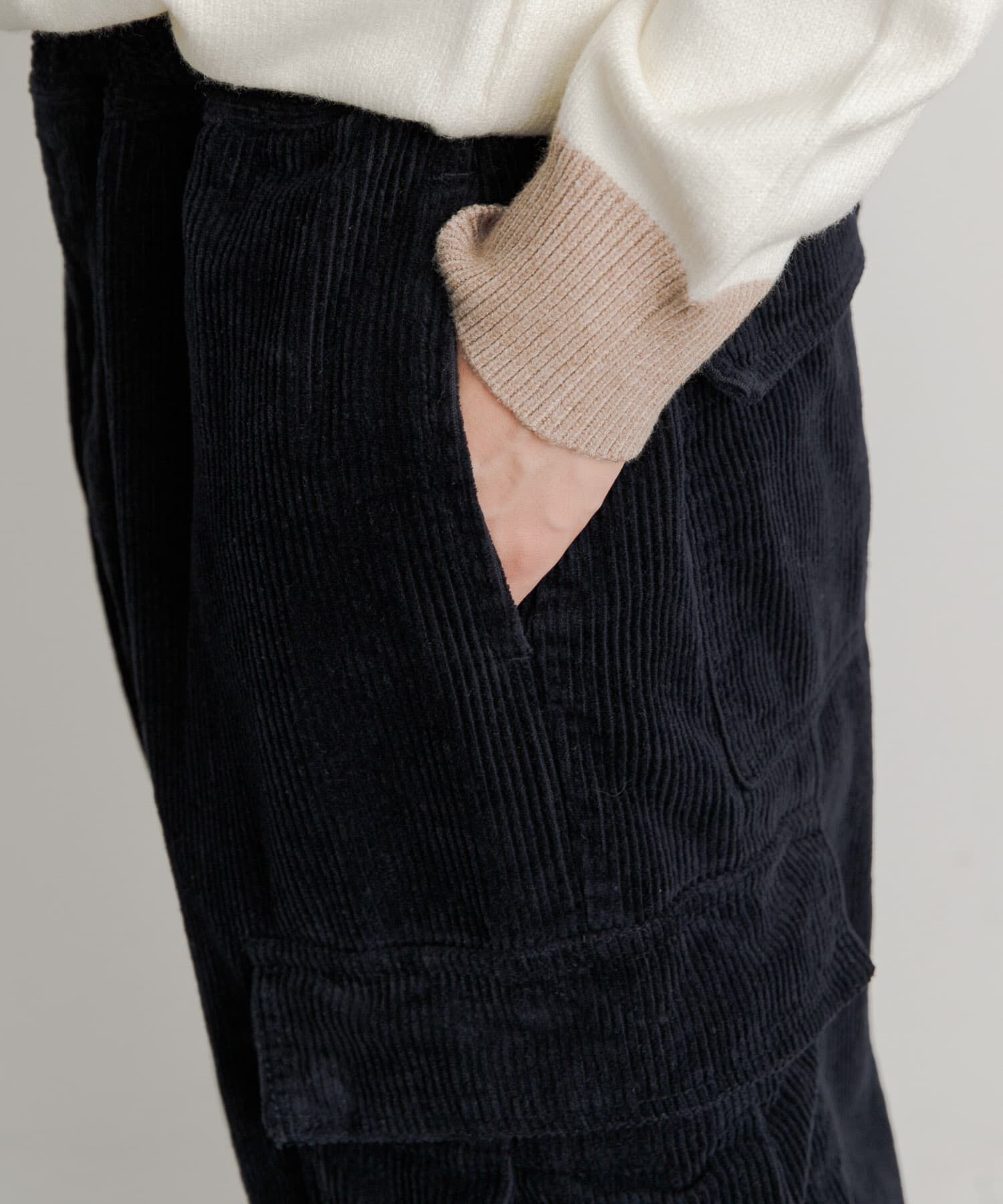 SENSE OF PLACE by URBAN RESEARCH「『セットアップ対応』 ヘビーコーデュロイワイドカーゴパンツ」|その他|