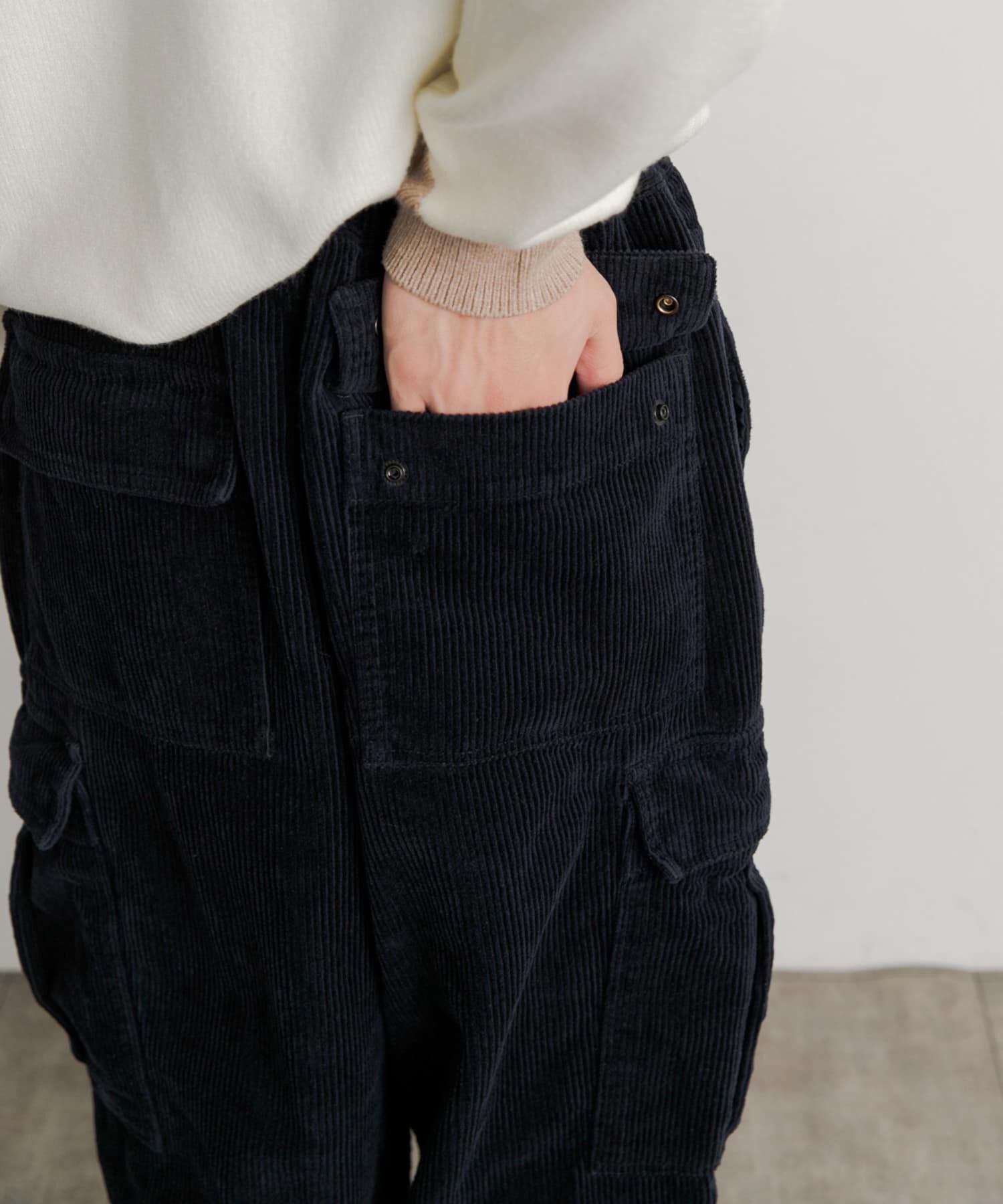 SENSE OF PLACE by URBAN RESEARCH「『セットアップ対応』 ヘビーコーデュロイワイドカーゴパンツ」|その他|