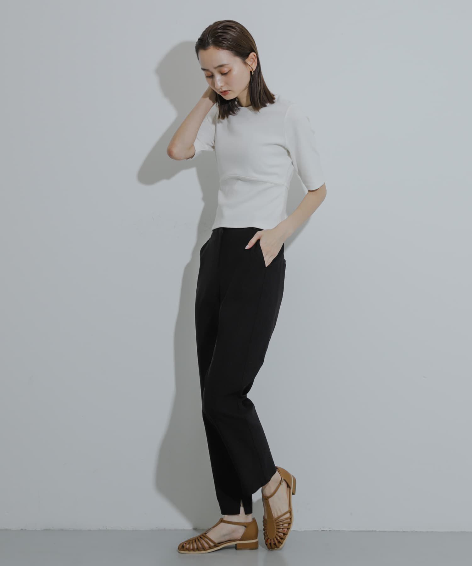 SENSE OF PLACE by URBAN RESEARCH「ウエストリブコンパクトトップ」|Tシャツ・カットソー|