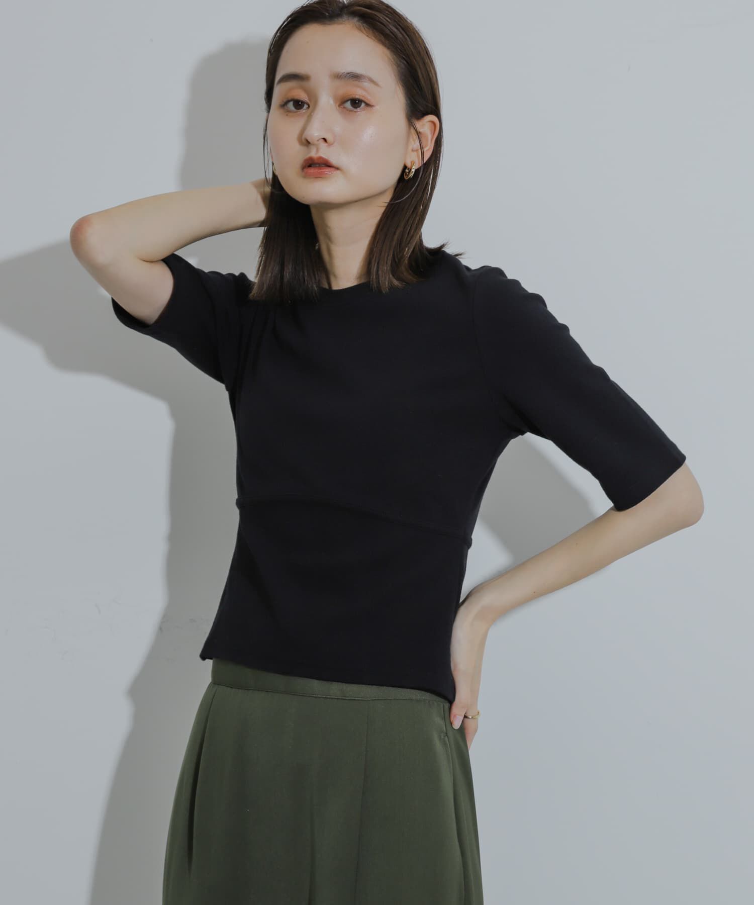 SENSE OF PLACE by URBAN RESEARCH「ウエストリブコンパクトトップ」|Tシャツ・カットソー|