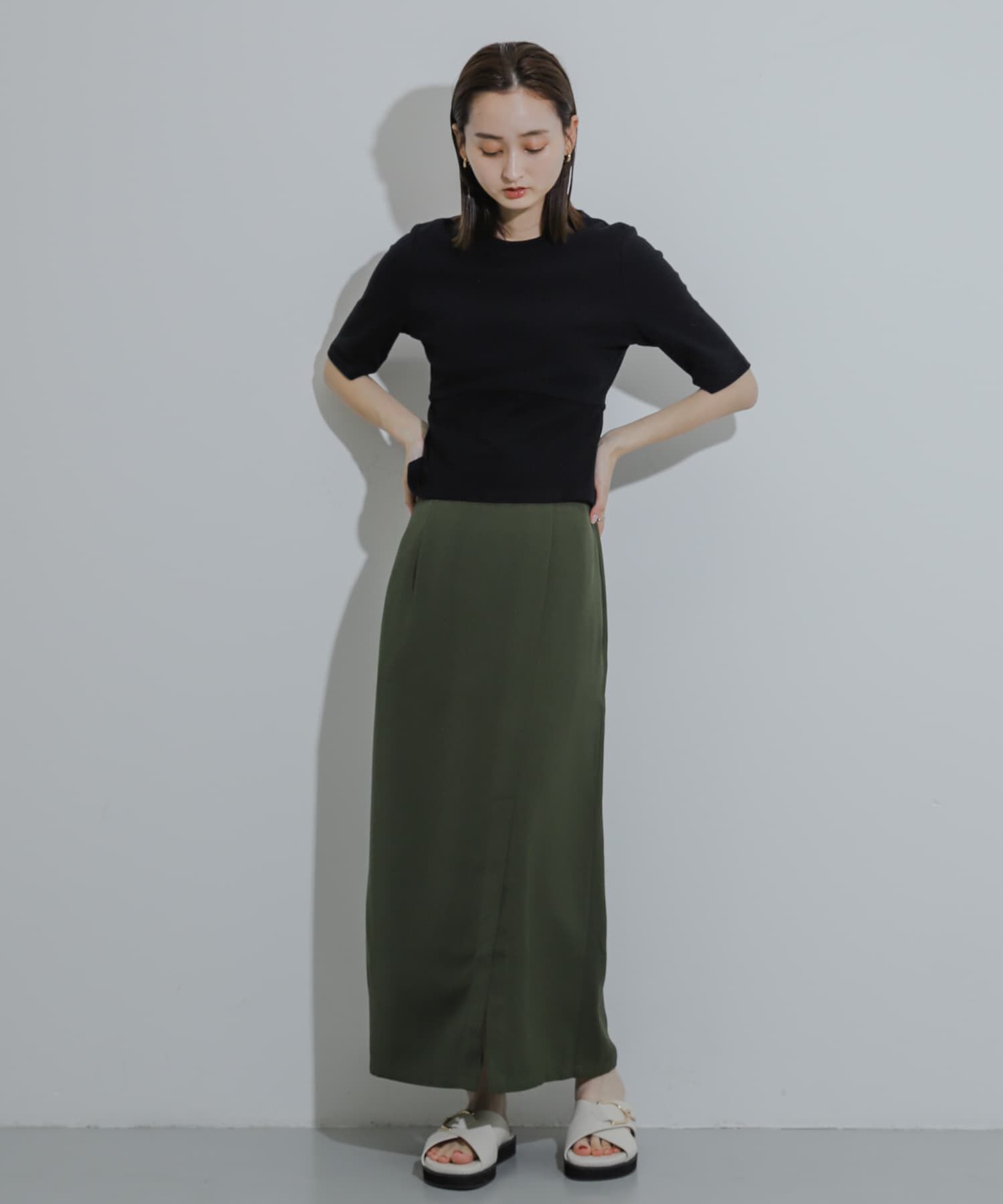 SENSE OF PLACE by URBAN RESEARCH「ウエストリブコンパクトトップ」|Tシャツ・カットソー|