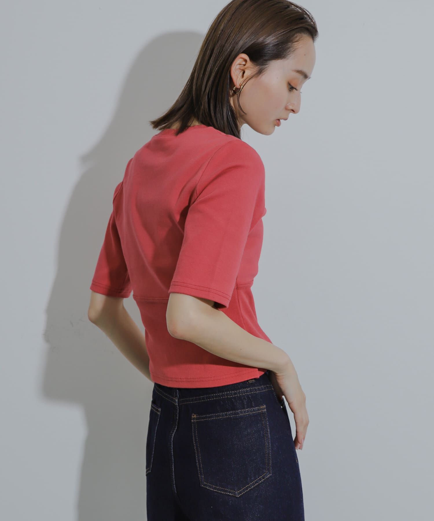 SENSE OF PLACE by URBAN RESEARCH「ウエストリブコンパクトトップ」|Tシャツ・カットソー|