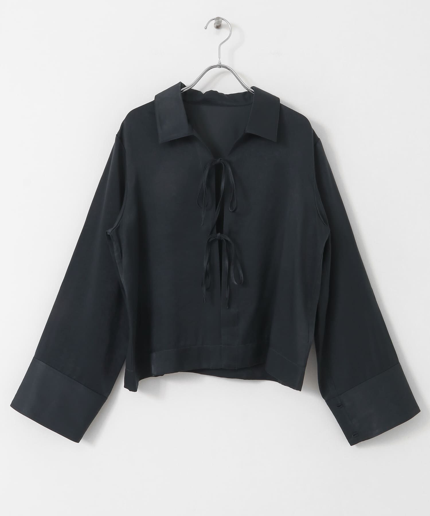 SENSE OF PLACE by URBAN RESEARCH「サテンリボンディテールブラウス」|シャツ・ブラウス|