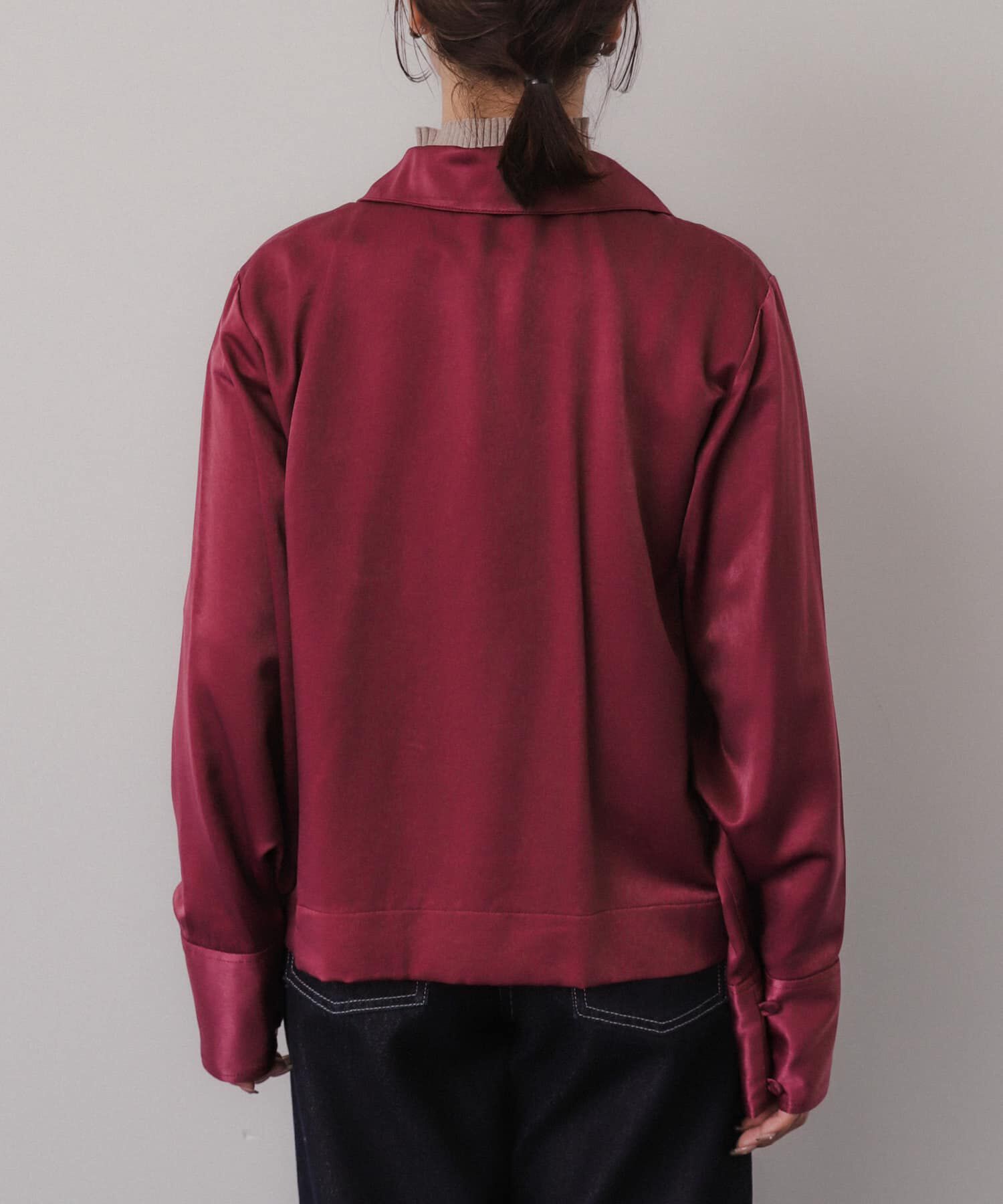 SENSE OF PLACE by URBAN RESEARCH「サテンリボンディテールブラウス」|シャツ・ブラウス|