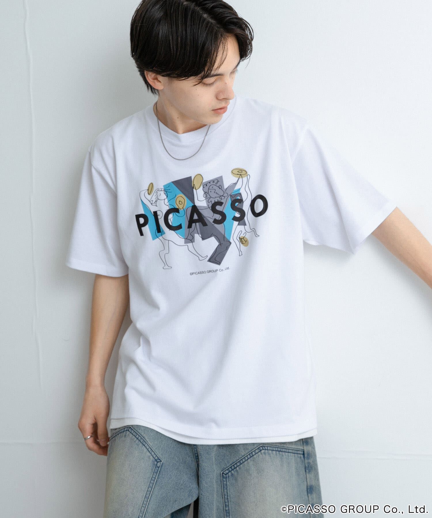 SENSE OF PLACE by URBAN RESEARCH「PICASSO SHORT-SLEEVE T-SHIRTS B」|Tシャツ・カットソー|ホワイト