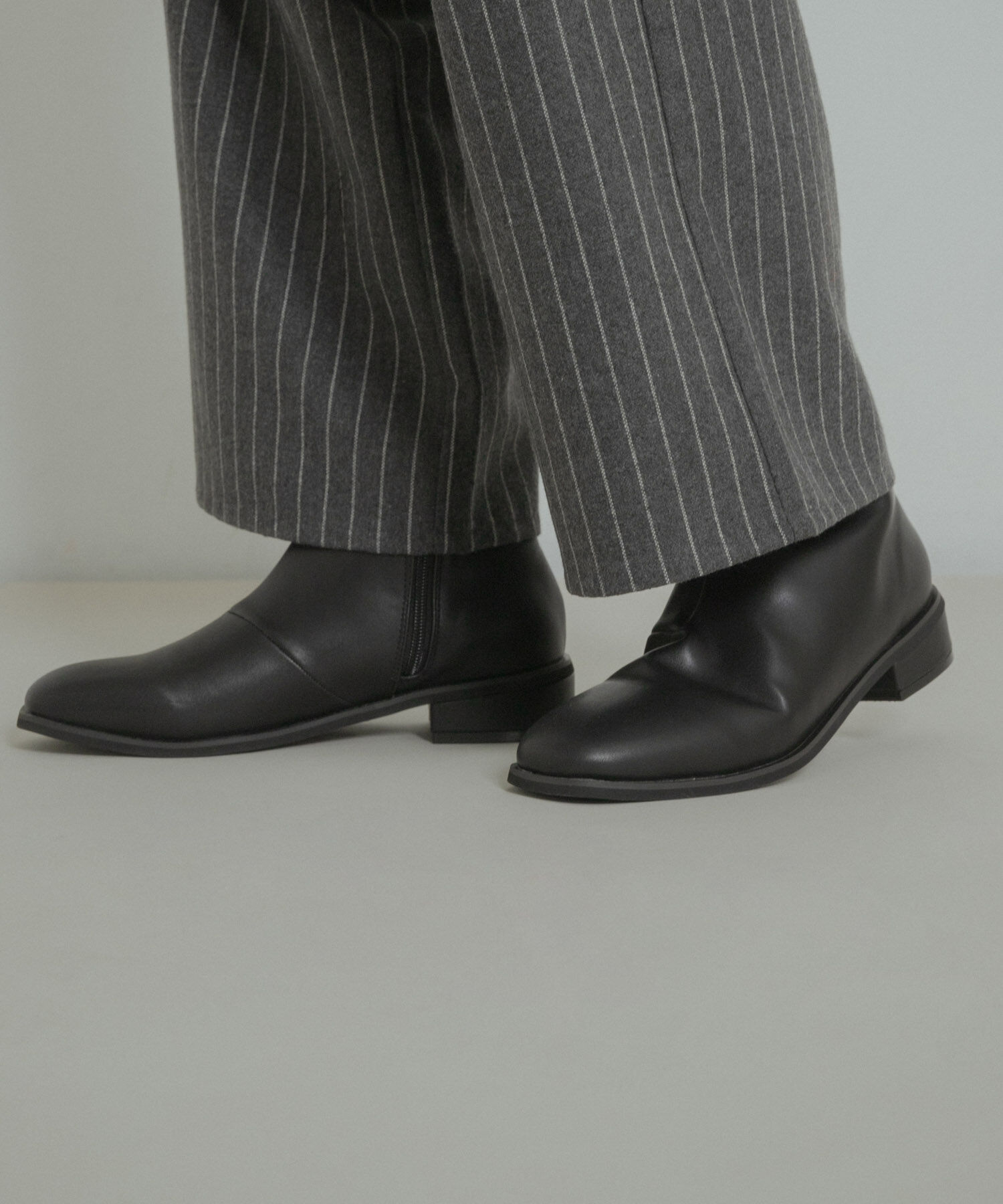 SENSE OF PLACE by URBAN RESEARCH「スクエアトゥサイドジップローブーツ」|ショートブーツ|